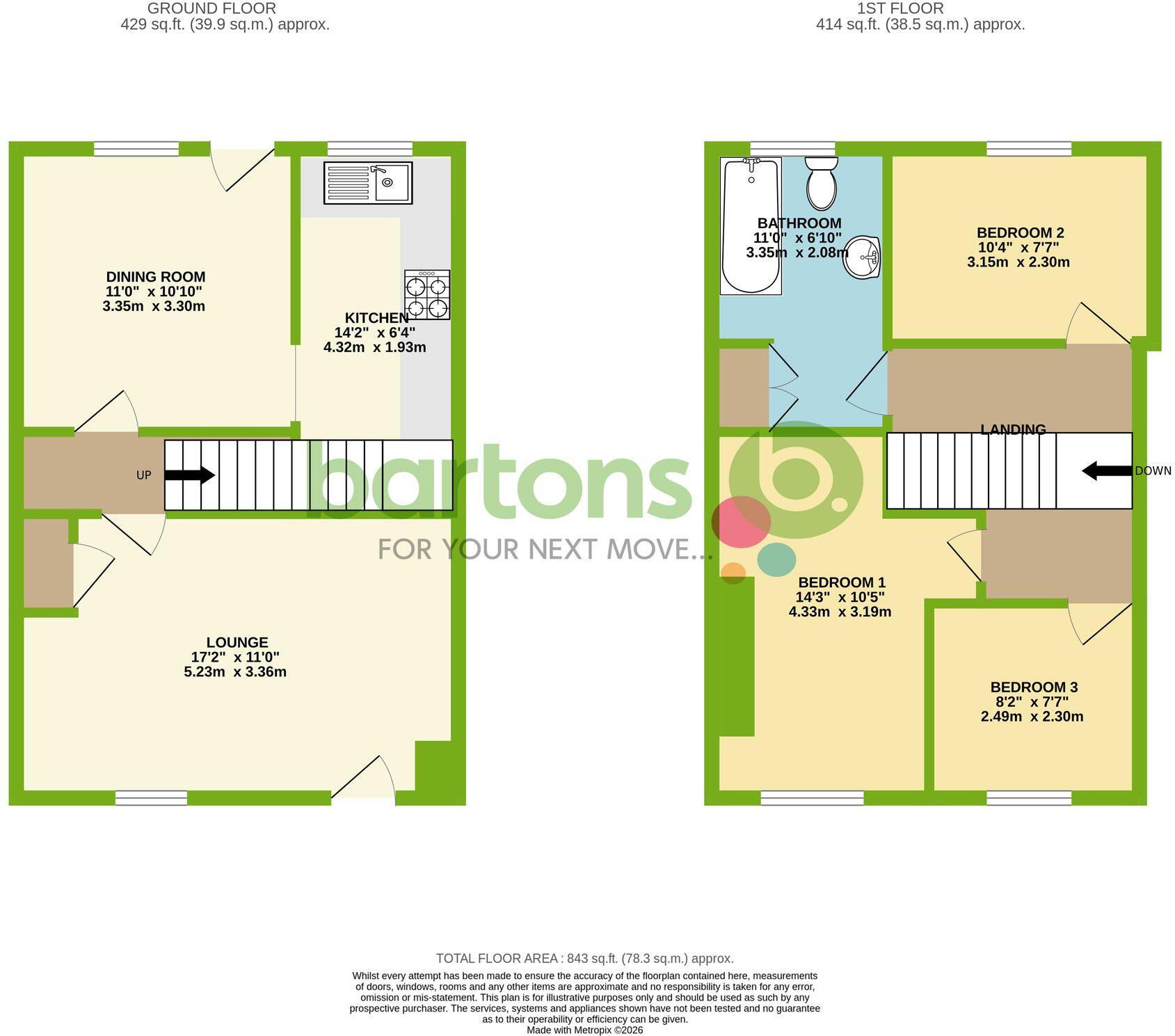 Psalters Lane, Rotherham, S61 floorplan