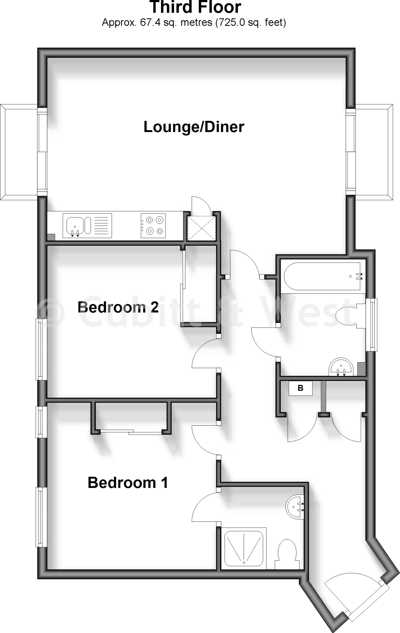 Burrage Road, Redhill, Surrey floorplan