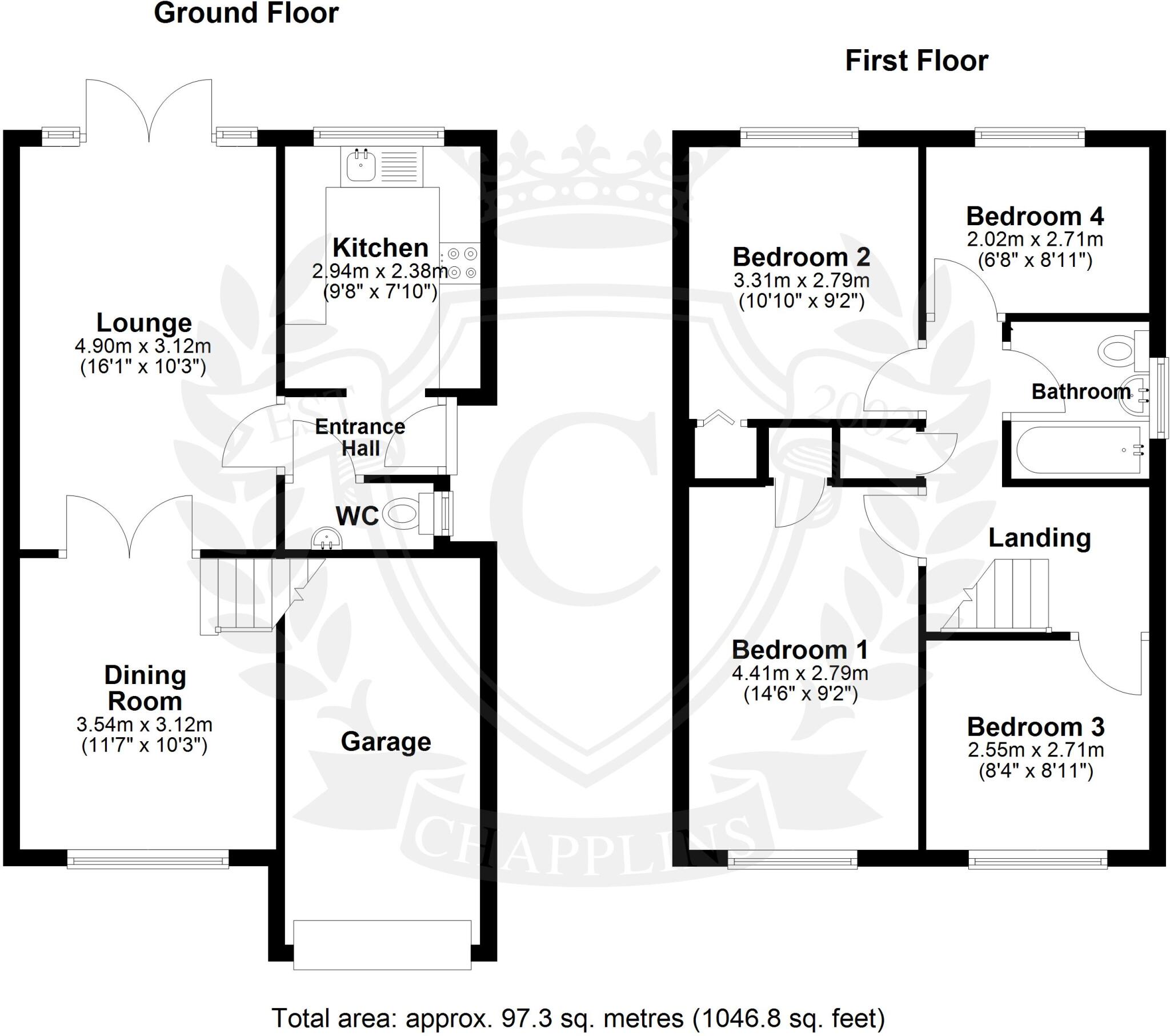 Thornbury Close, Fareham, Hampshire, PO14 floorplan