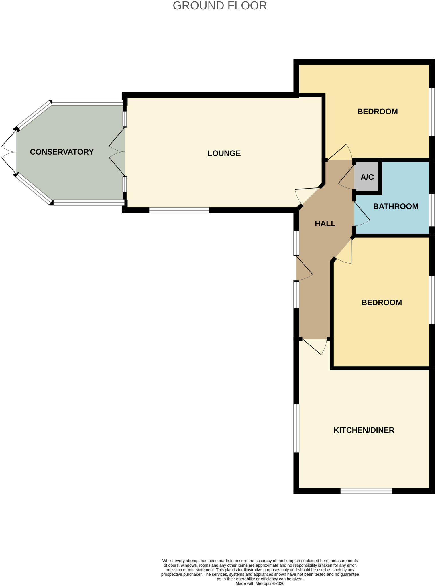 22B, Glen Avenue, Pinchbeck floorplan