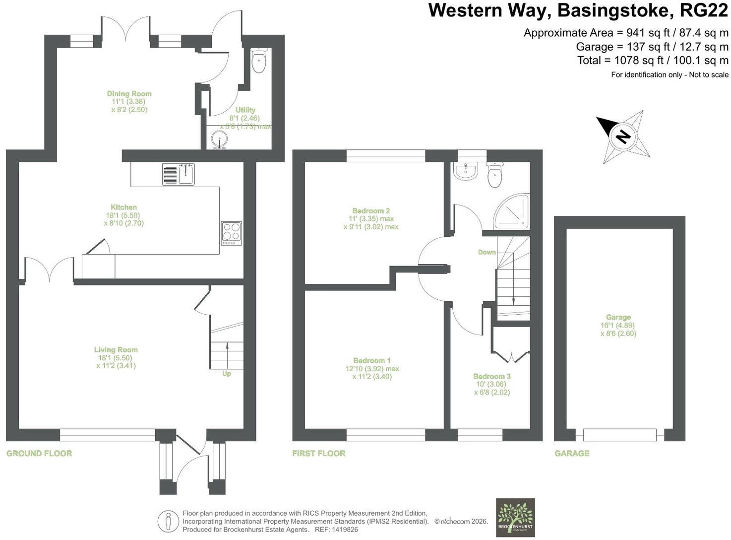 Western Way, Baisngstoke RG22 6EX floorplan
