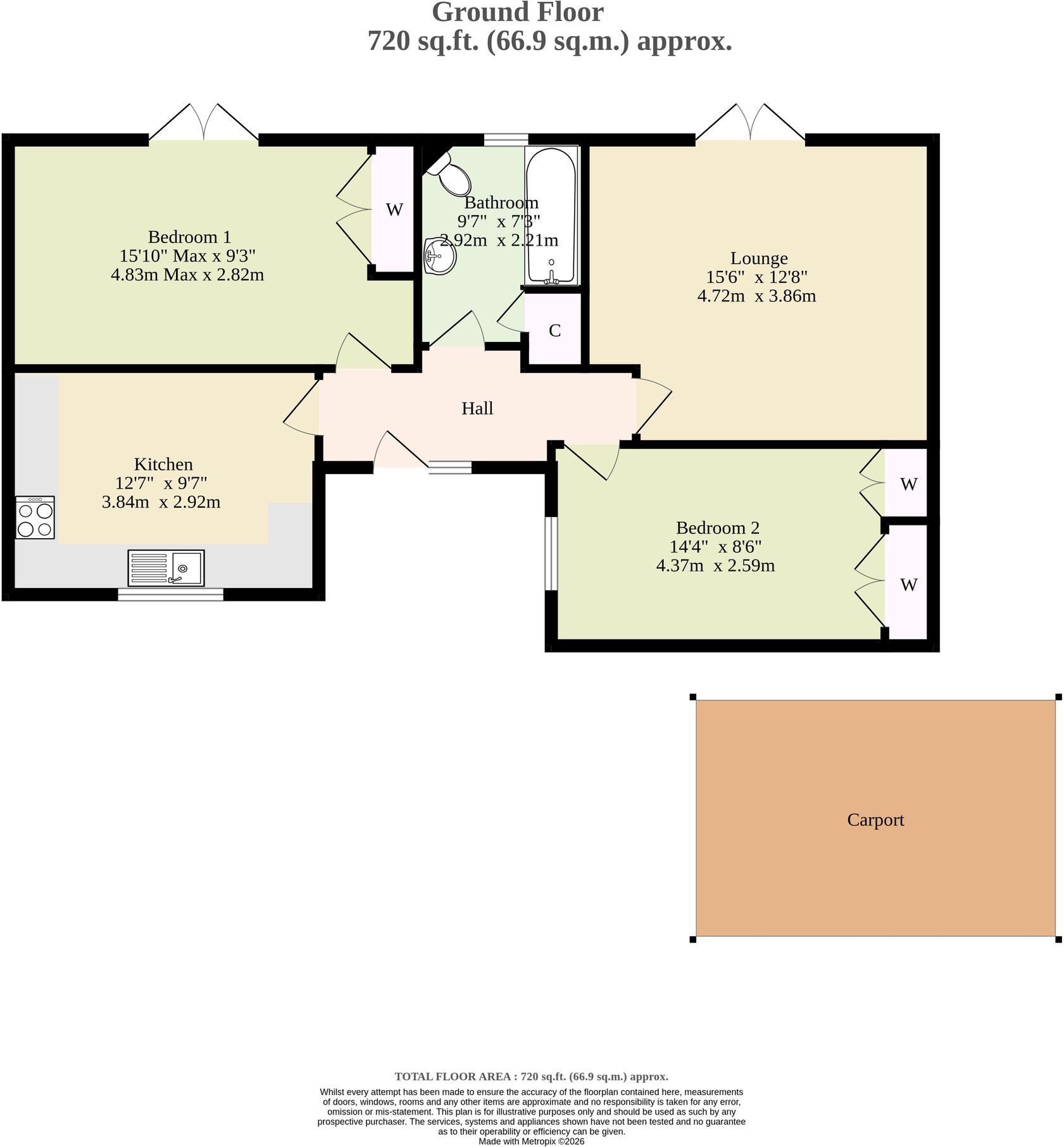 Hastings Court, Briston floorplan