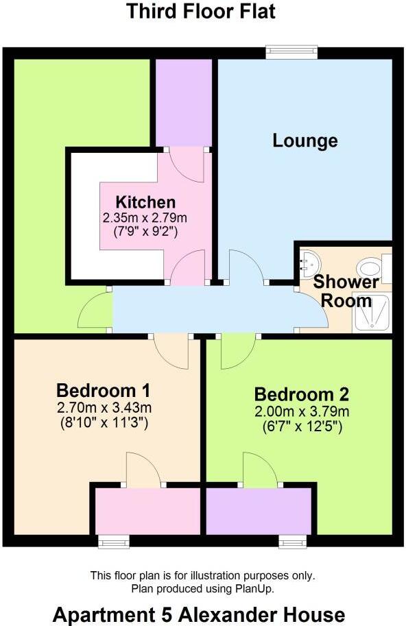2a AUGHTON STREET, ORMSKIRK, LANCASHIRE floorplan