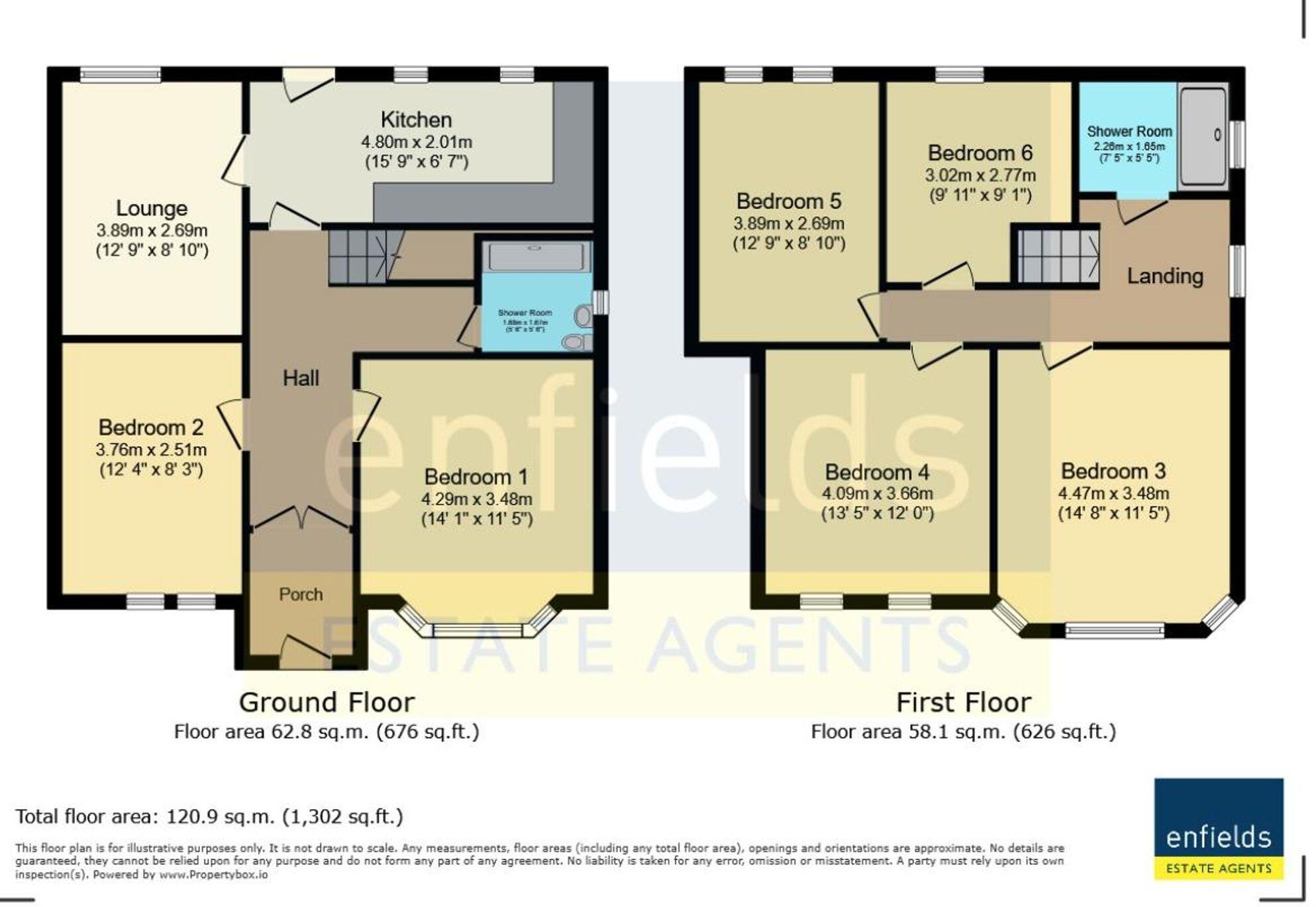 Alma Road, Bournemouth, BH9 floorplan