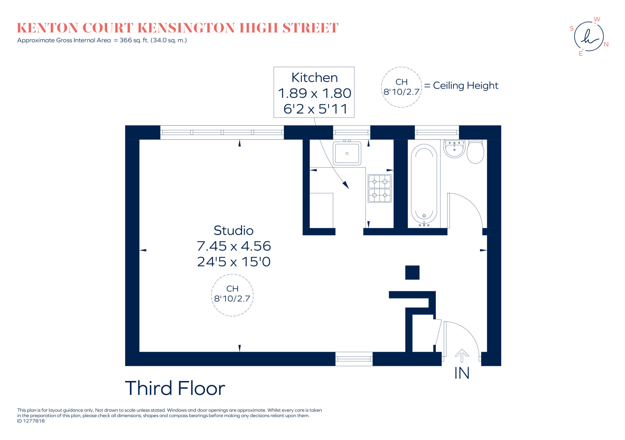 Kensington High Street London W14 floorplan