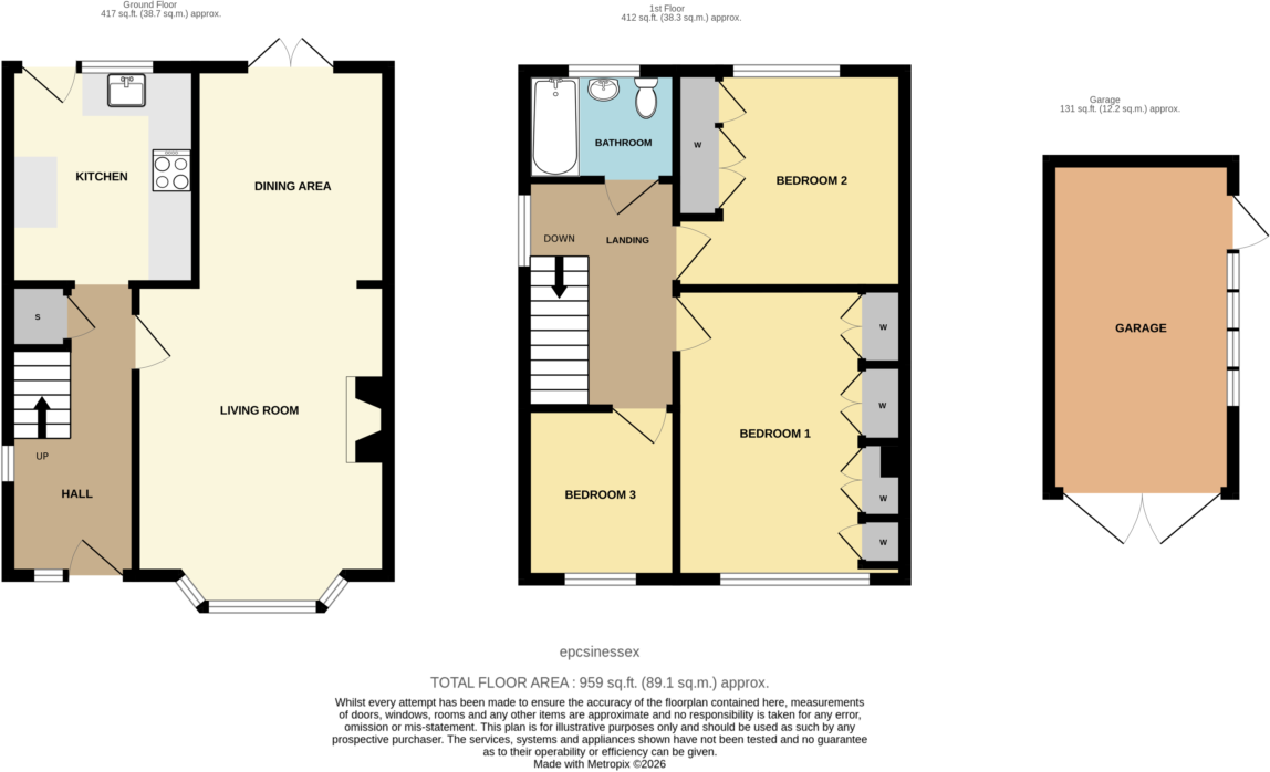 Epping Close, Romford, Essex floorplan