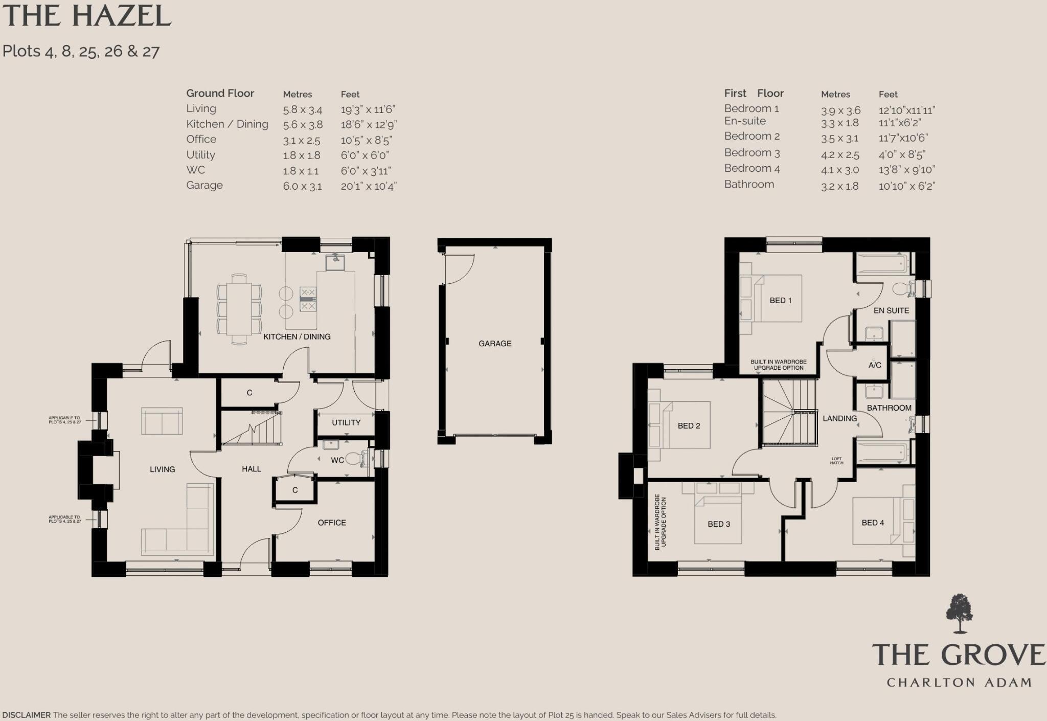 4-Bedroom New home in Sought After Village Setting Near Castle Cary | Fittings, Fixtures and Flooring Included floorplan