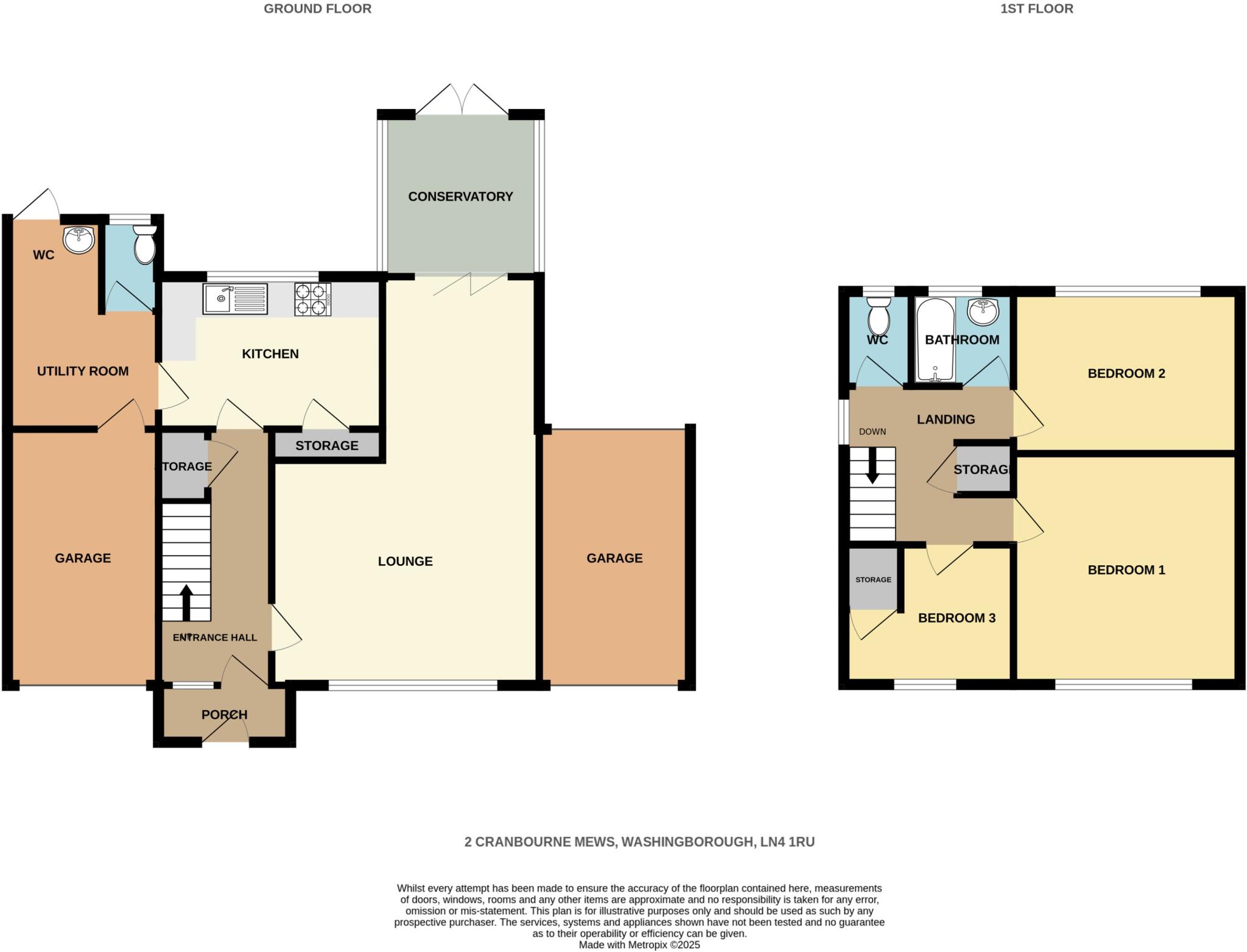 Cranbourne Mews, Washingborough, LN4 floorplan