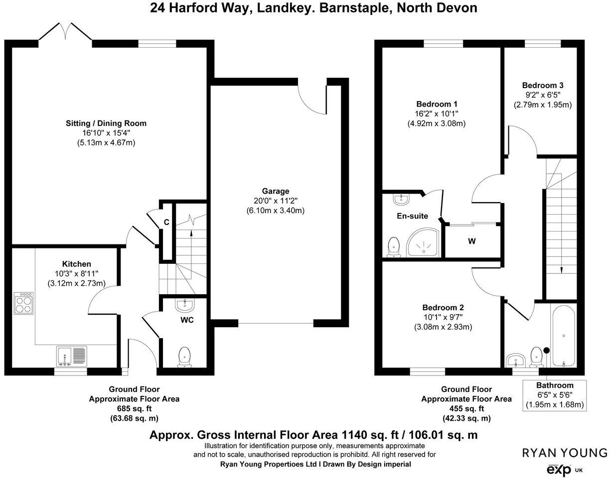 Harford Way, Landkey, Barnstaple, North Devon floorplan