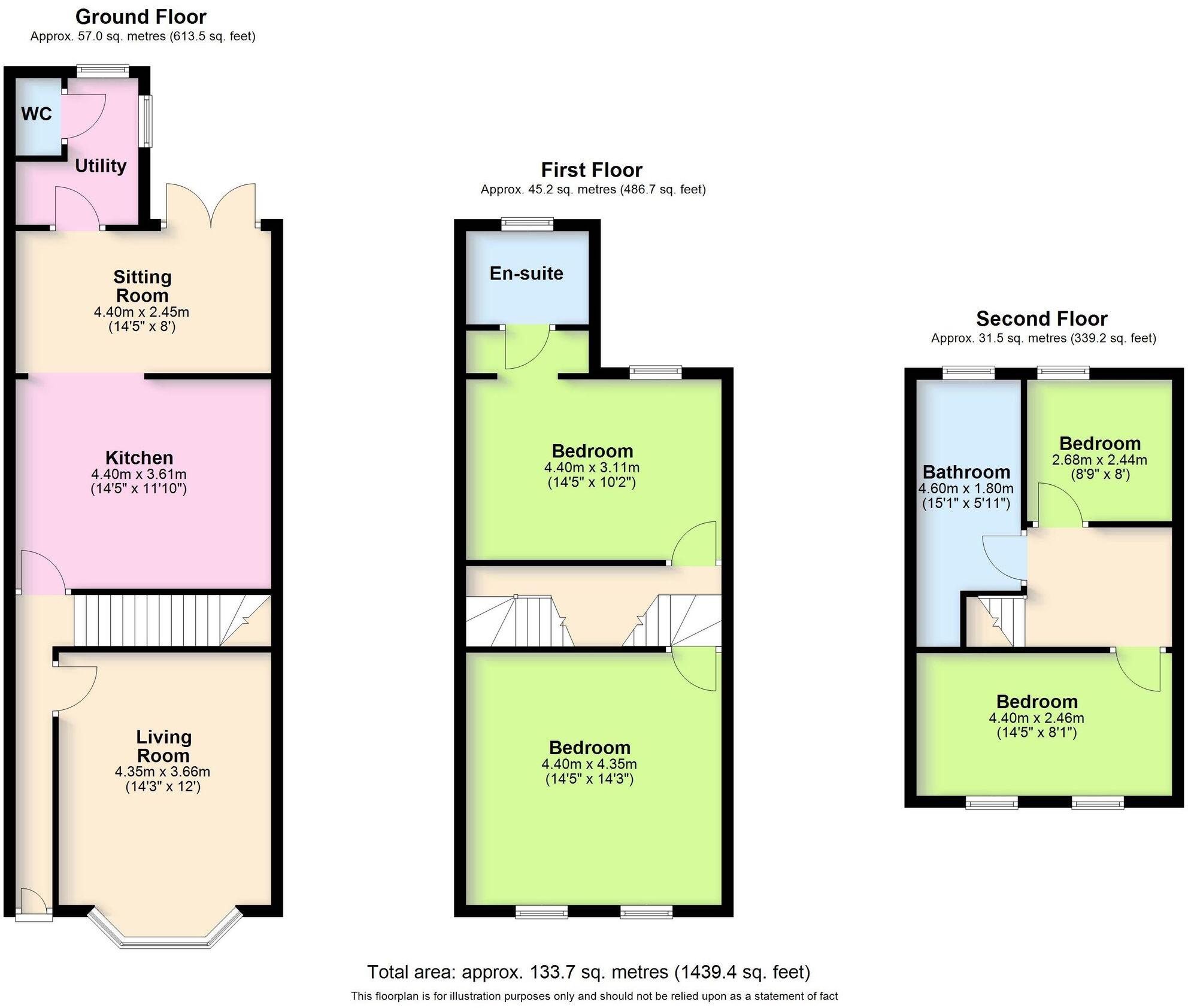 62, Priory Road, Kenilworth, CV8 floorplan
