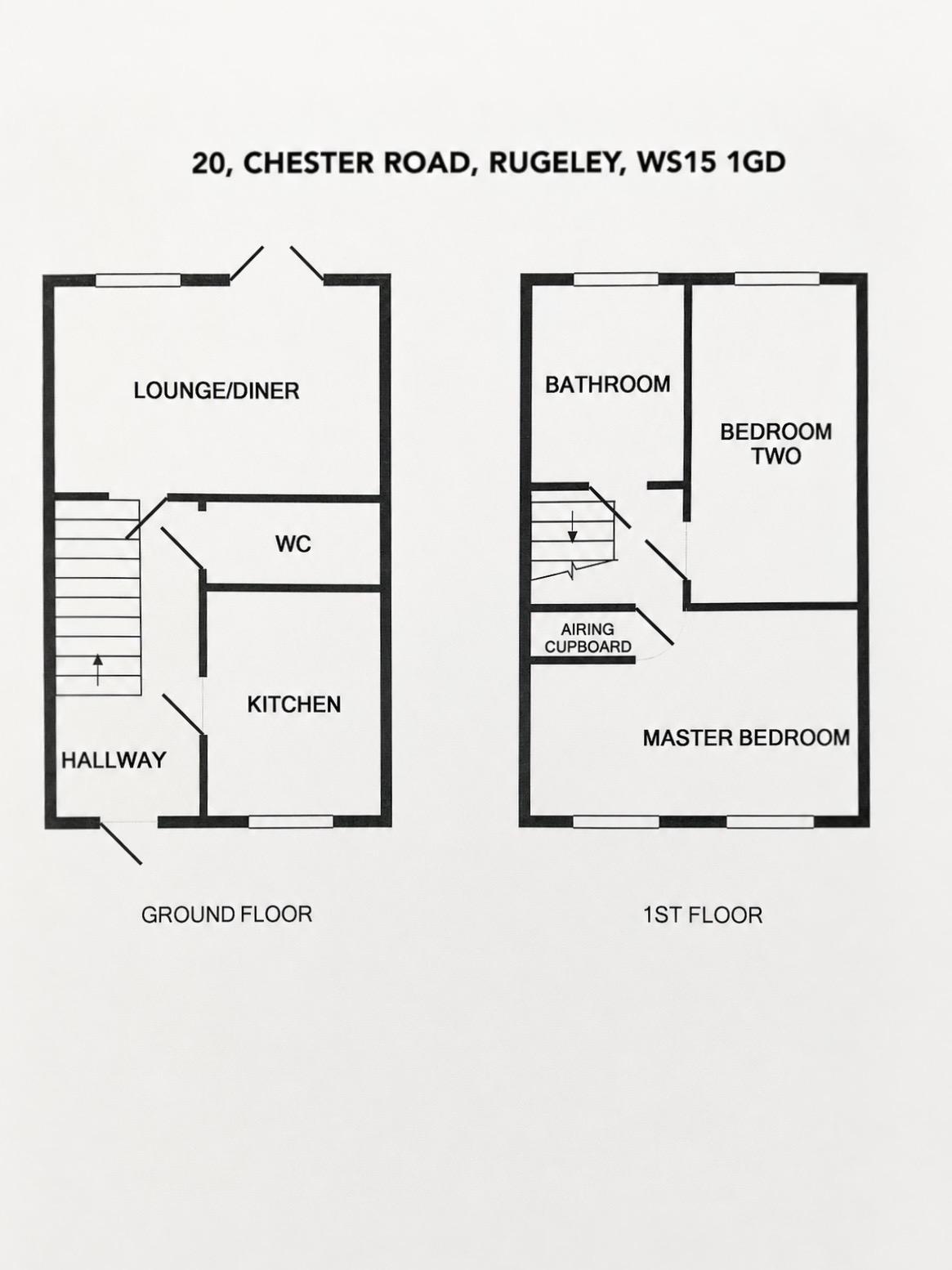 Chester Road, Rugeley, WS15 1GD floorplan