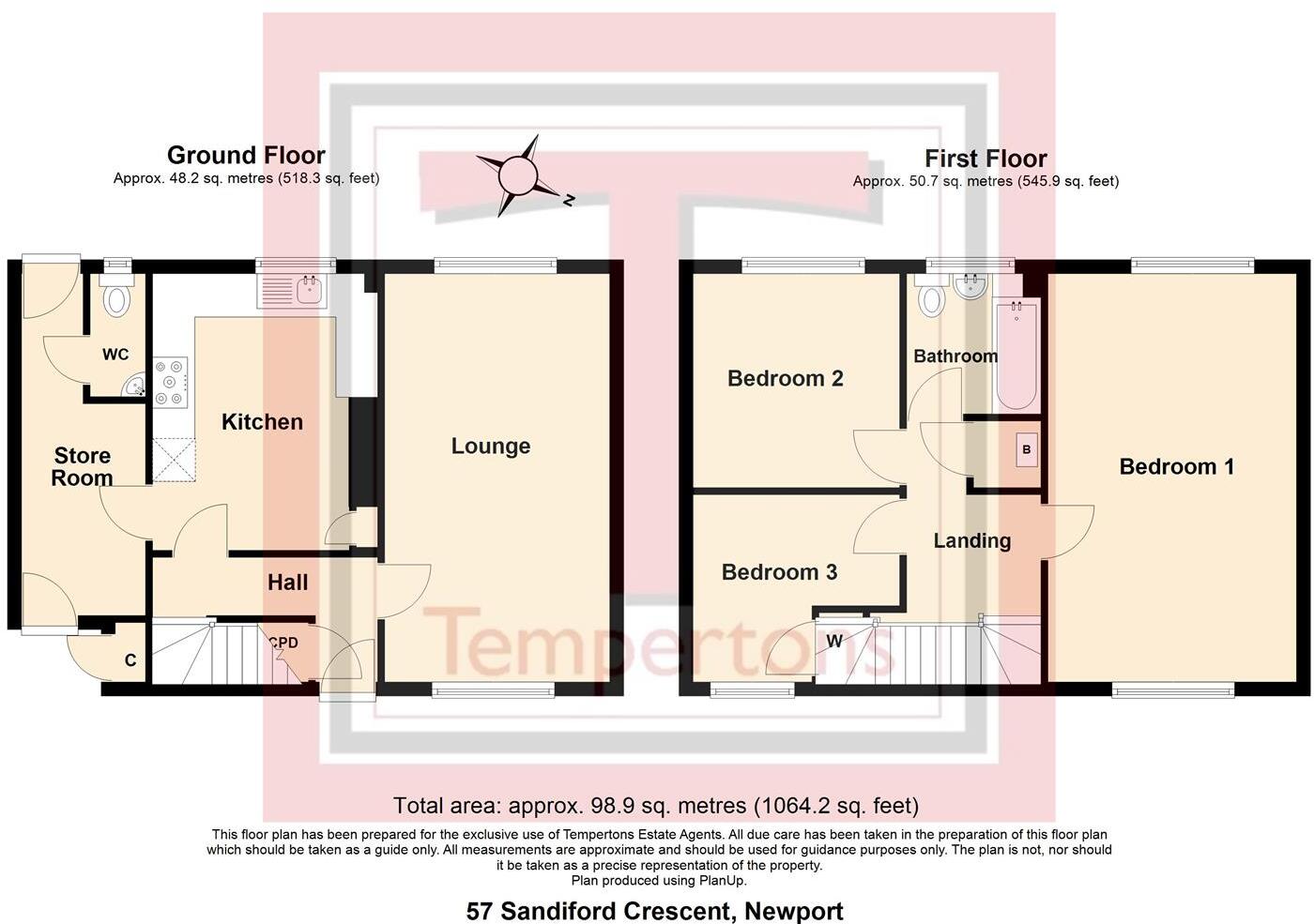 Sandiford Crescent, Newport floorplan