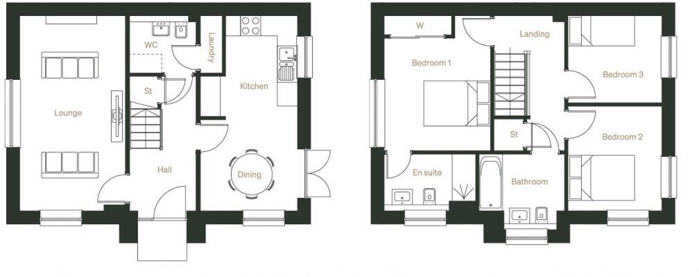 Plot 51 Milne, Bangour Village Estate, Wester Dechmont, EH52 6LL floorplan