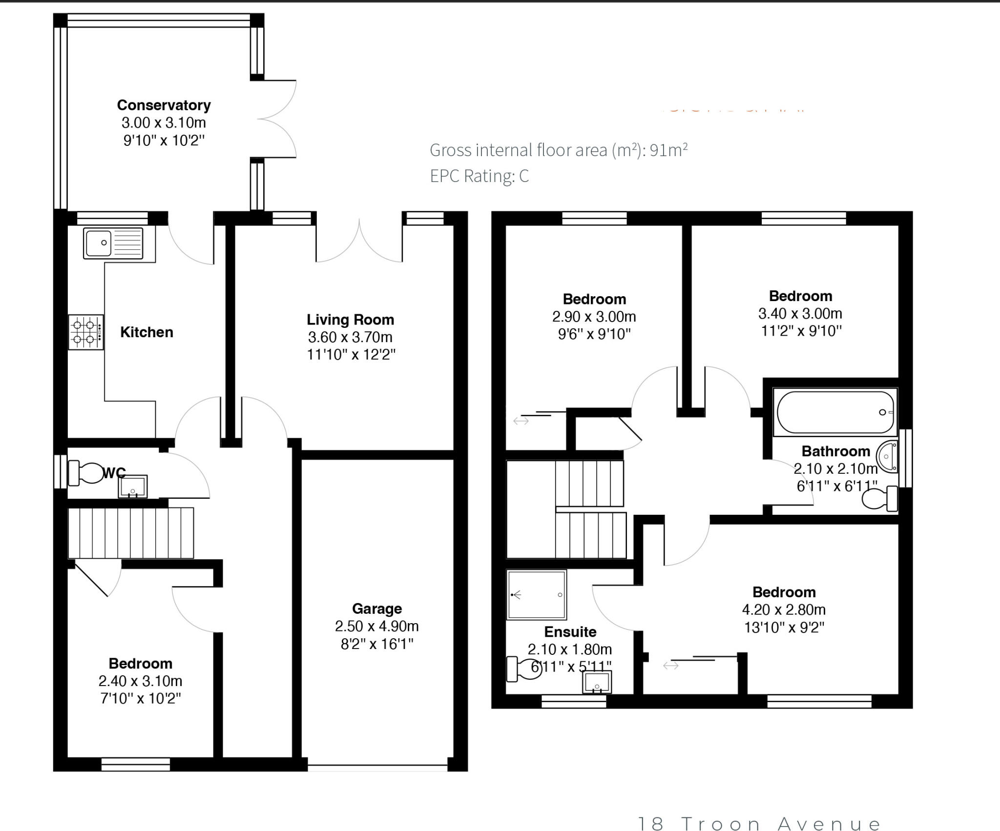18 Troon Avenue, Dundee, DD2 3FP floorplan