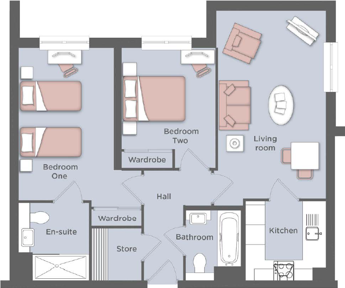 60S, Highbury Lodge, Kings Heath, B14 7LS floorplan