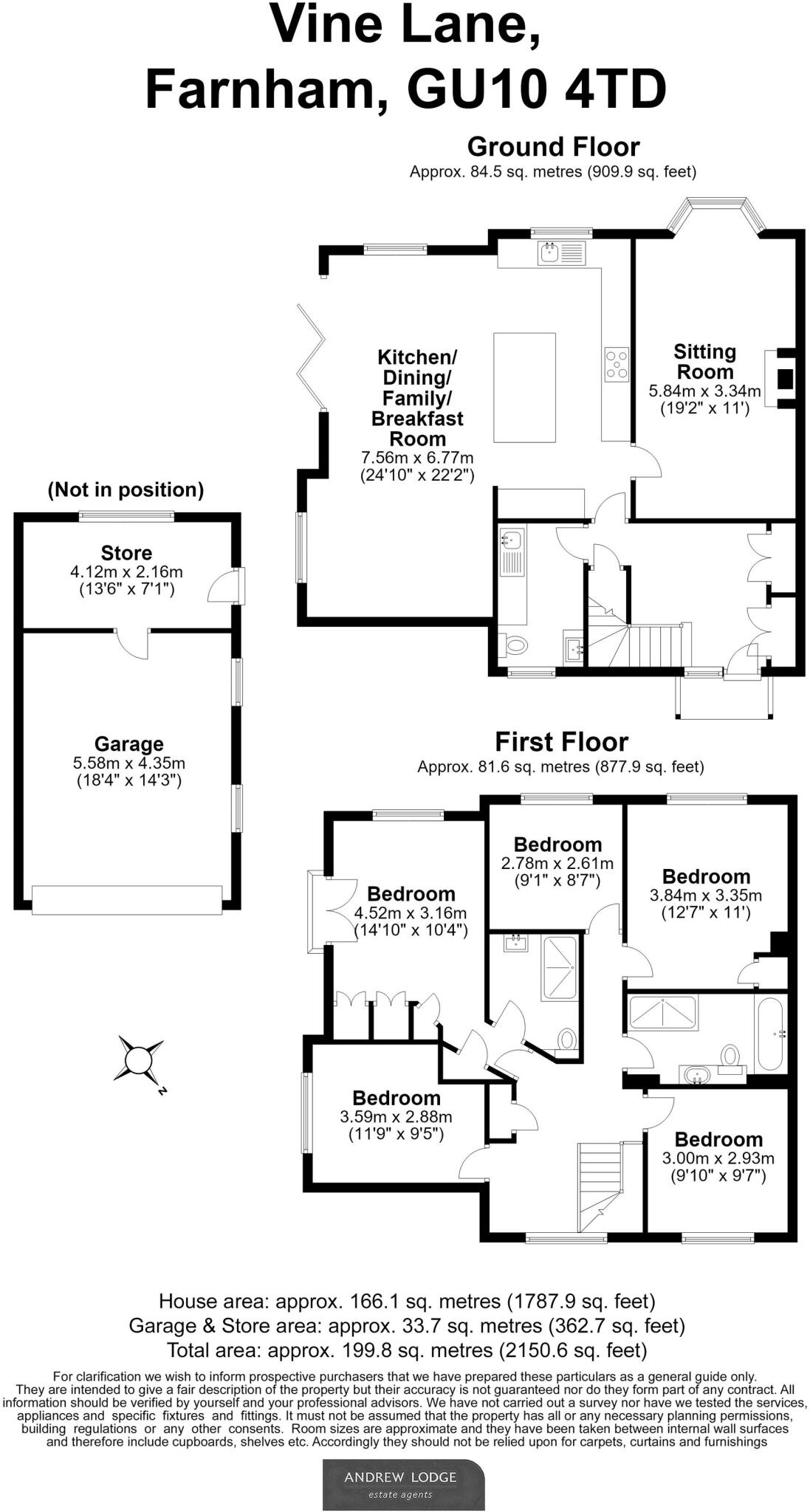Vine Lane, Boundstone, GU10 floorplan