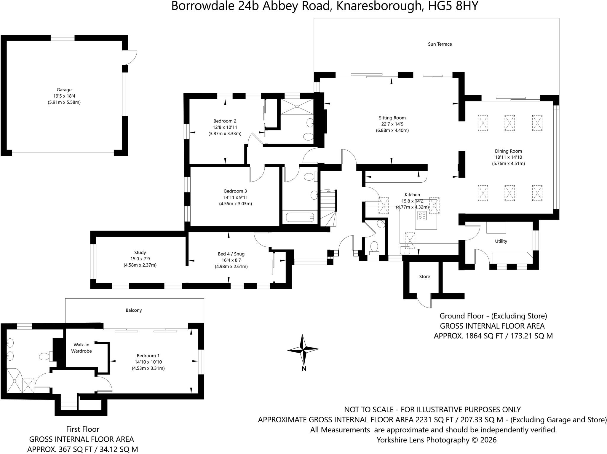 Abbey Road, Knaresborough, North Yorkshire floorplan