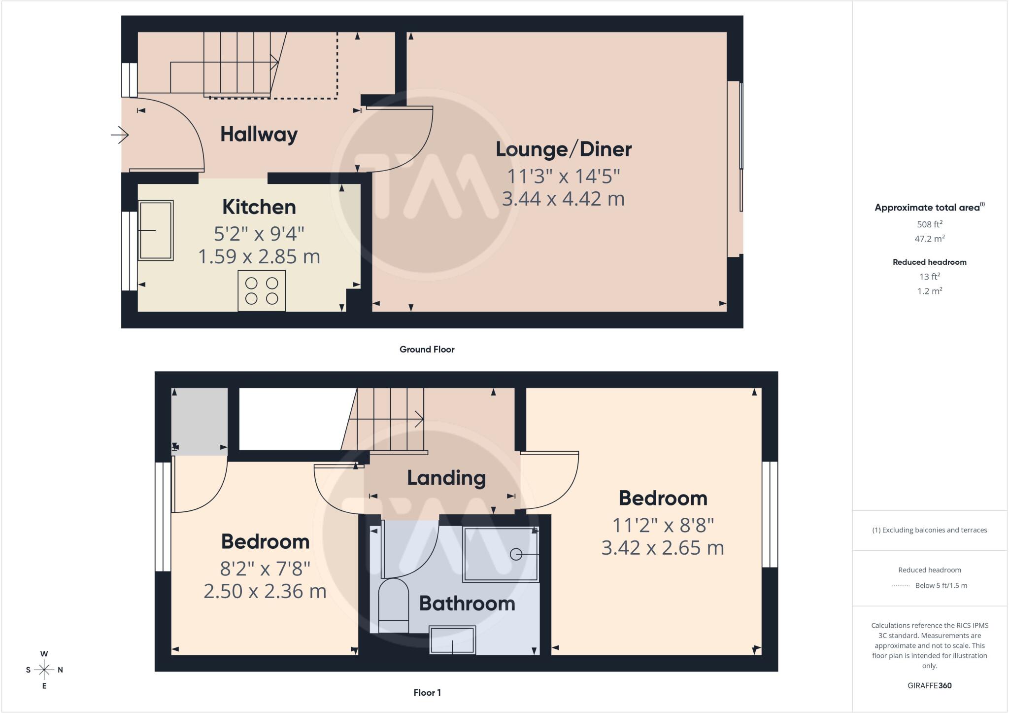 Blunham Road, Biggleswade, Bedfordshire, SG18 floorplan