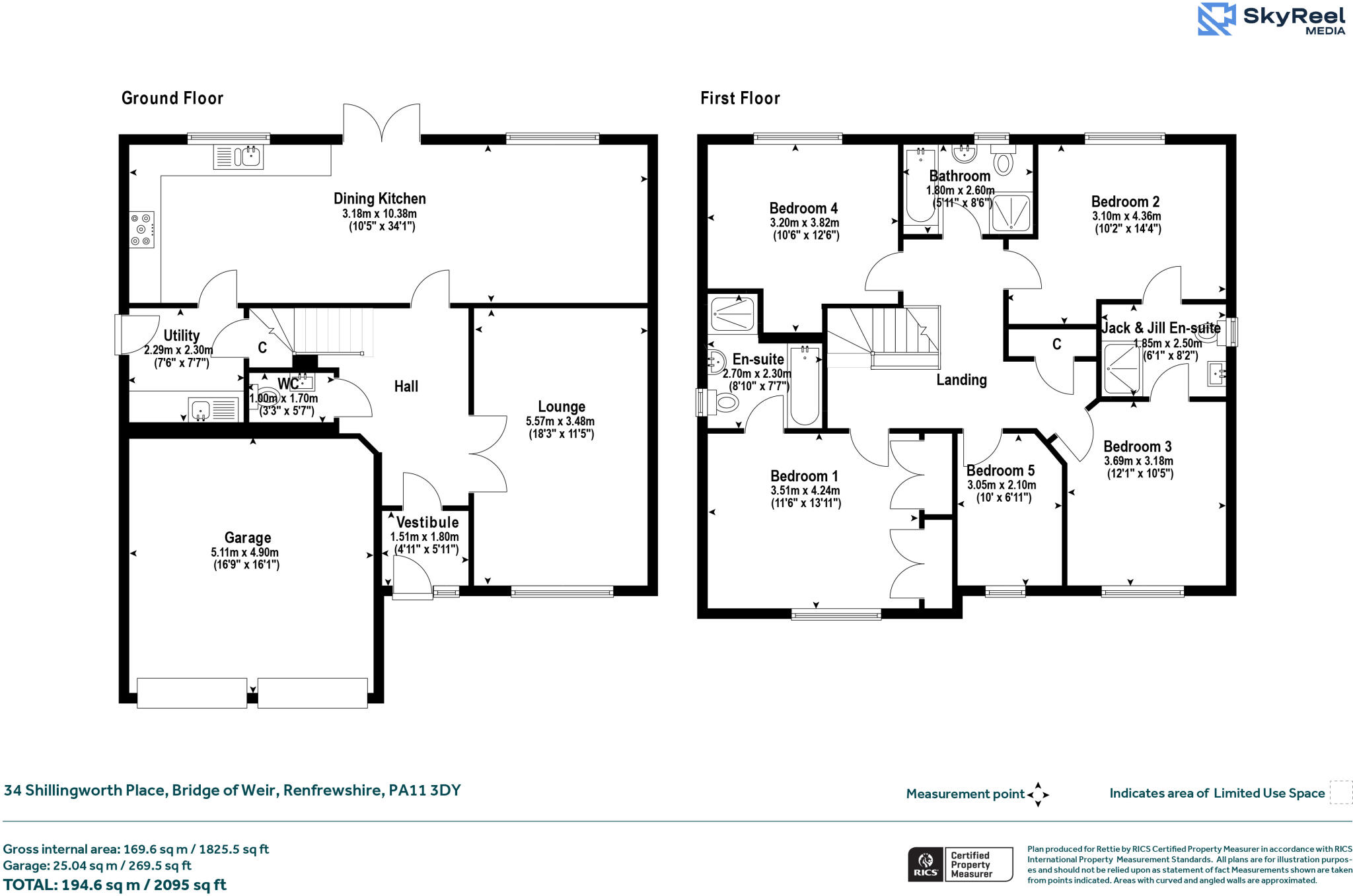 34, Shillingworth Place, Bridge of Weir floorplan