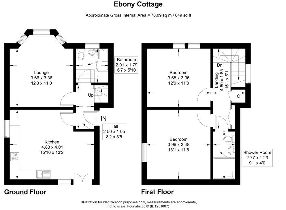 Ebony Cottage, 9 Minto Place, Hawick, TD9 9JL floorplan