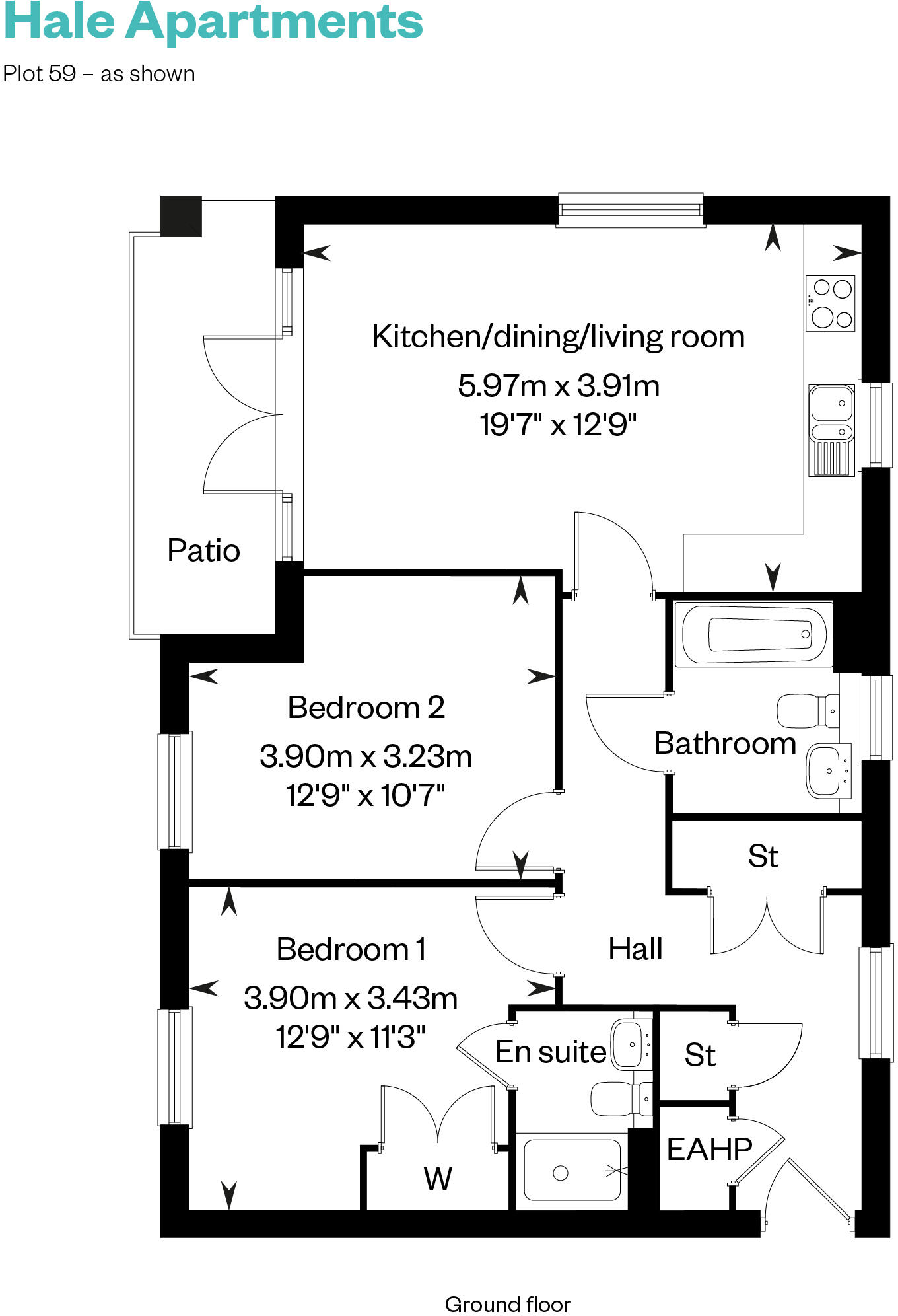1 Kendale Road
Waterbridge
Cambridge
CB25 9QS floorplan