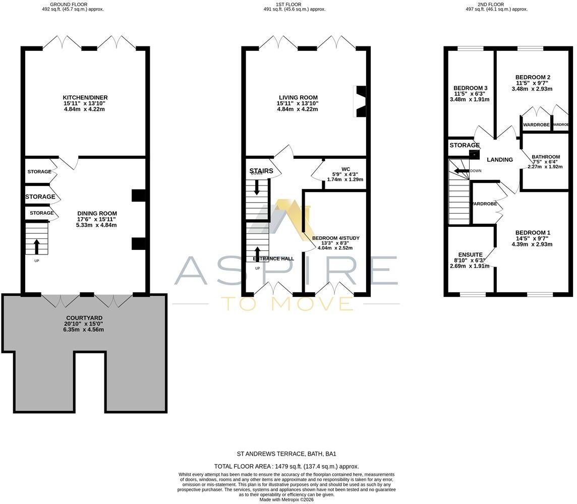 St. Andrews Terrace, Bath, BA1 floorplan