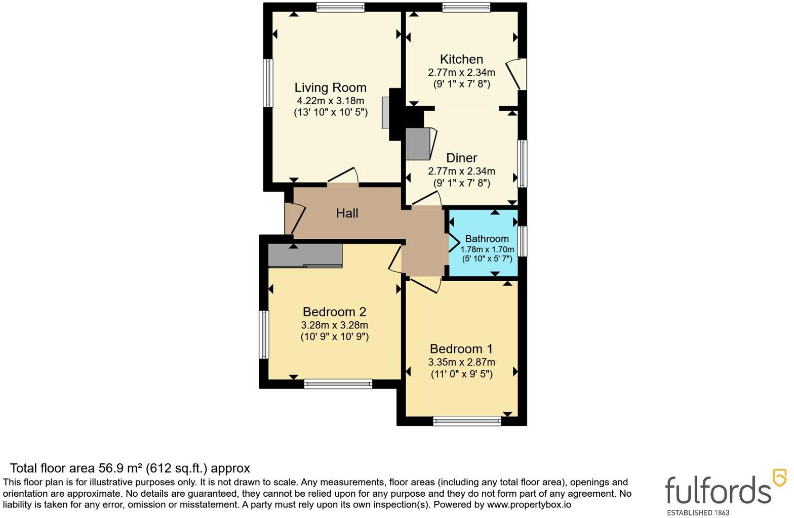 Elmfield Crescent, Exmouth, Devon, EX8 floorplan