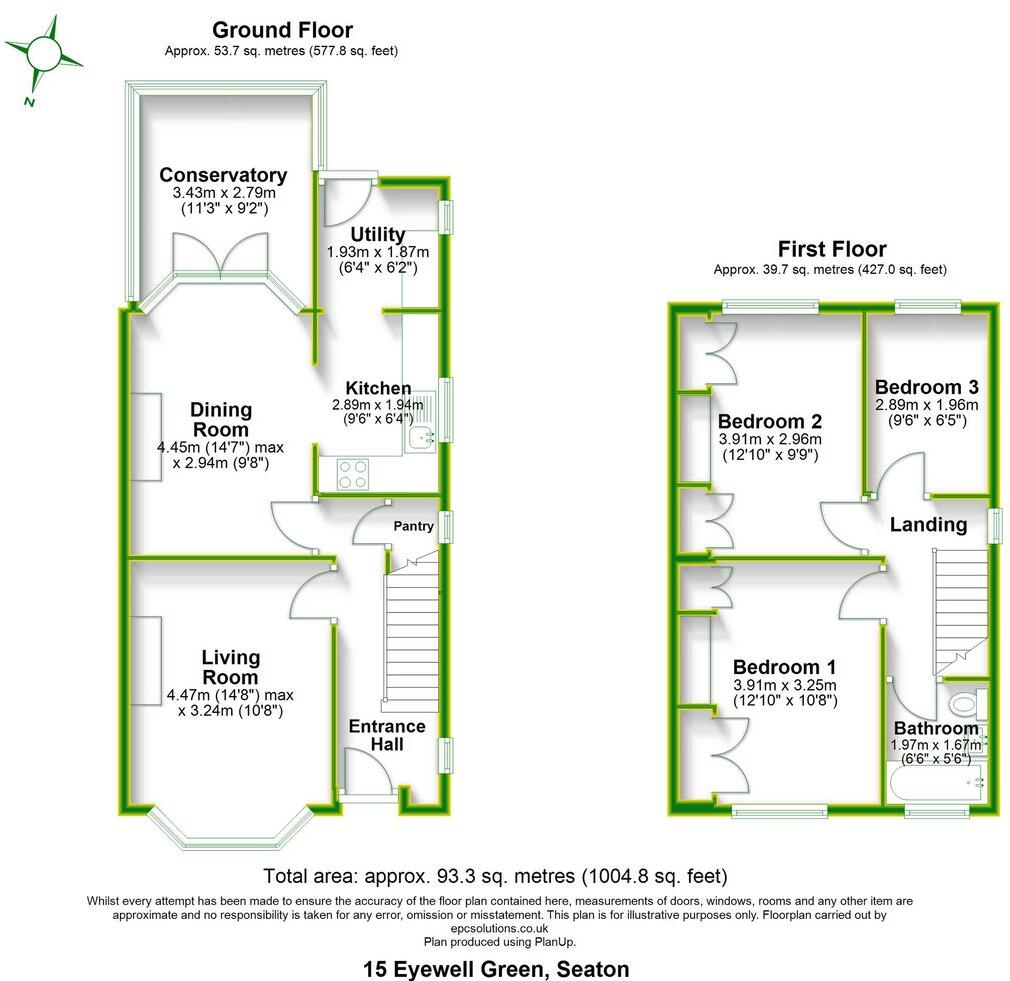 Eyewell Green, Seaton, Devon, EX12 floorplan