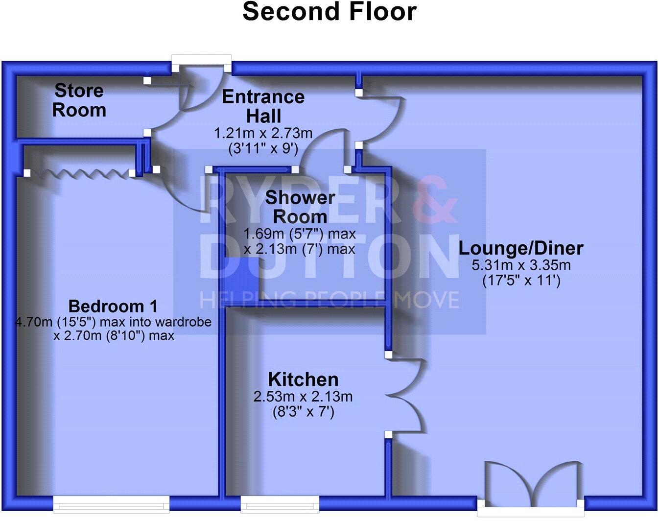 Warburton Court, High Street, Uppermill, Saddleworth, OL3 floorplan