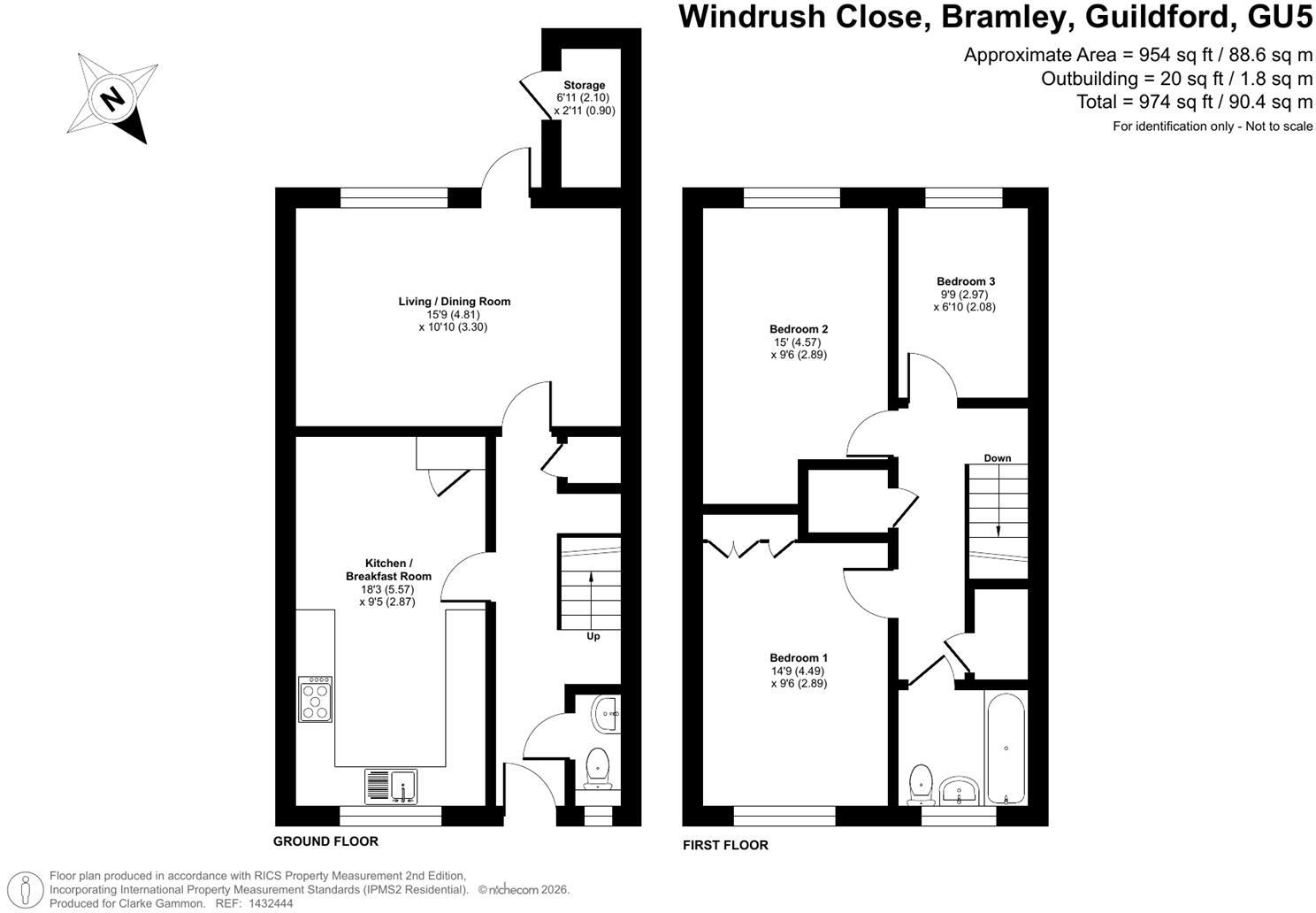 Windrush Close, Bramley, Guildford floorplan