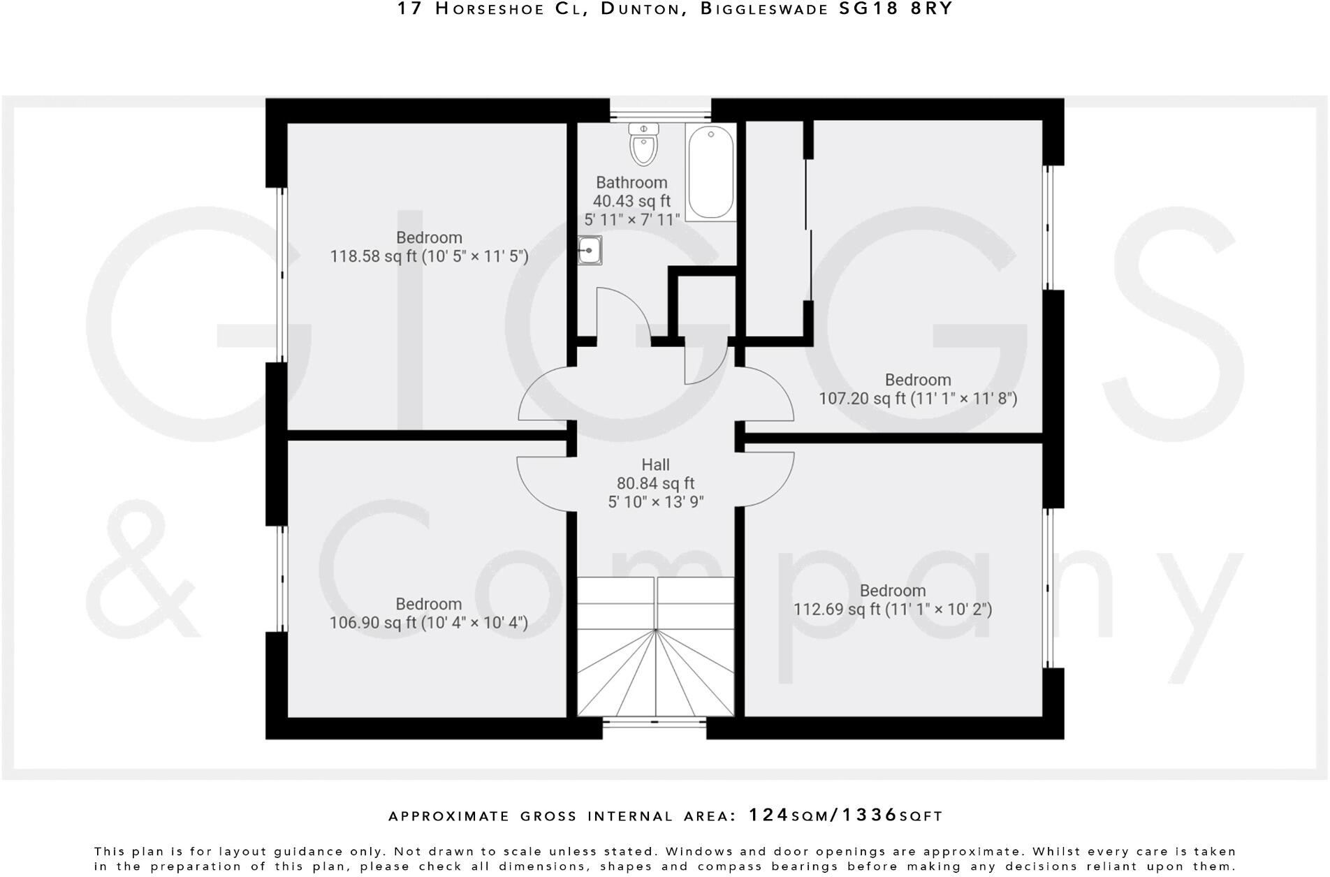 Horseshoe Close, Dunton, Biggleswade, Beds SG18 8RY floorplan