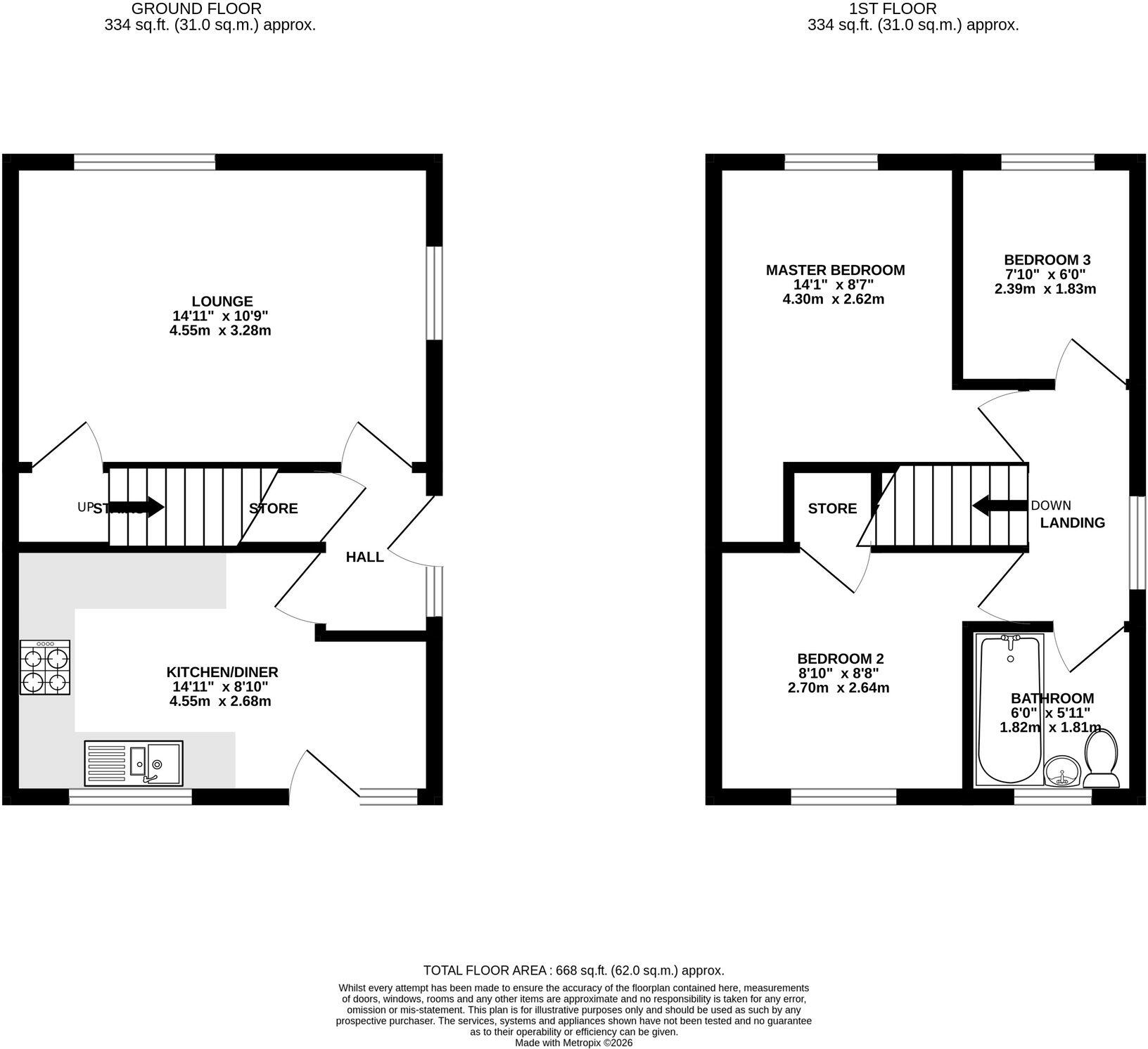 Tudor Way, Newhall, DE11 floorplan