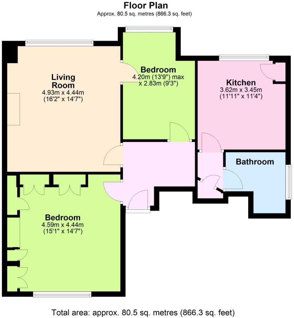 Wilbury Gardens, Hove floorplan