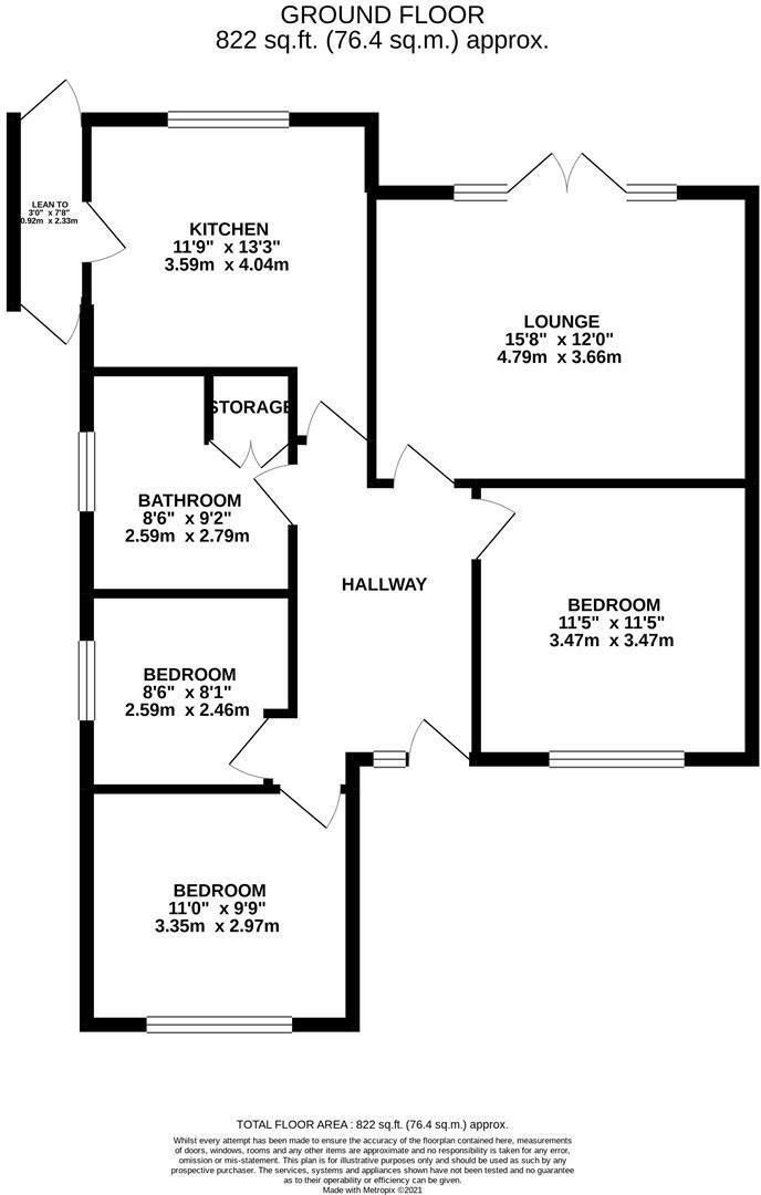 Westhill Drive, Kettering floorplan