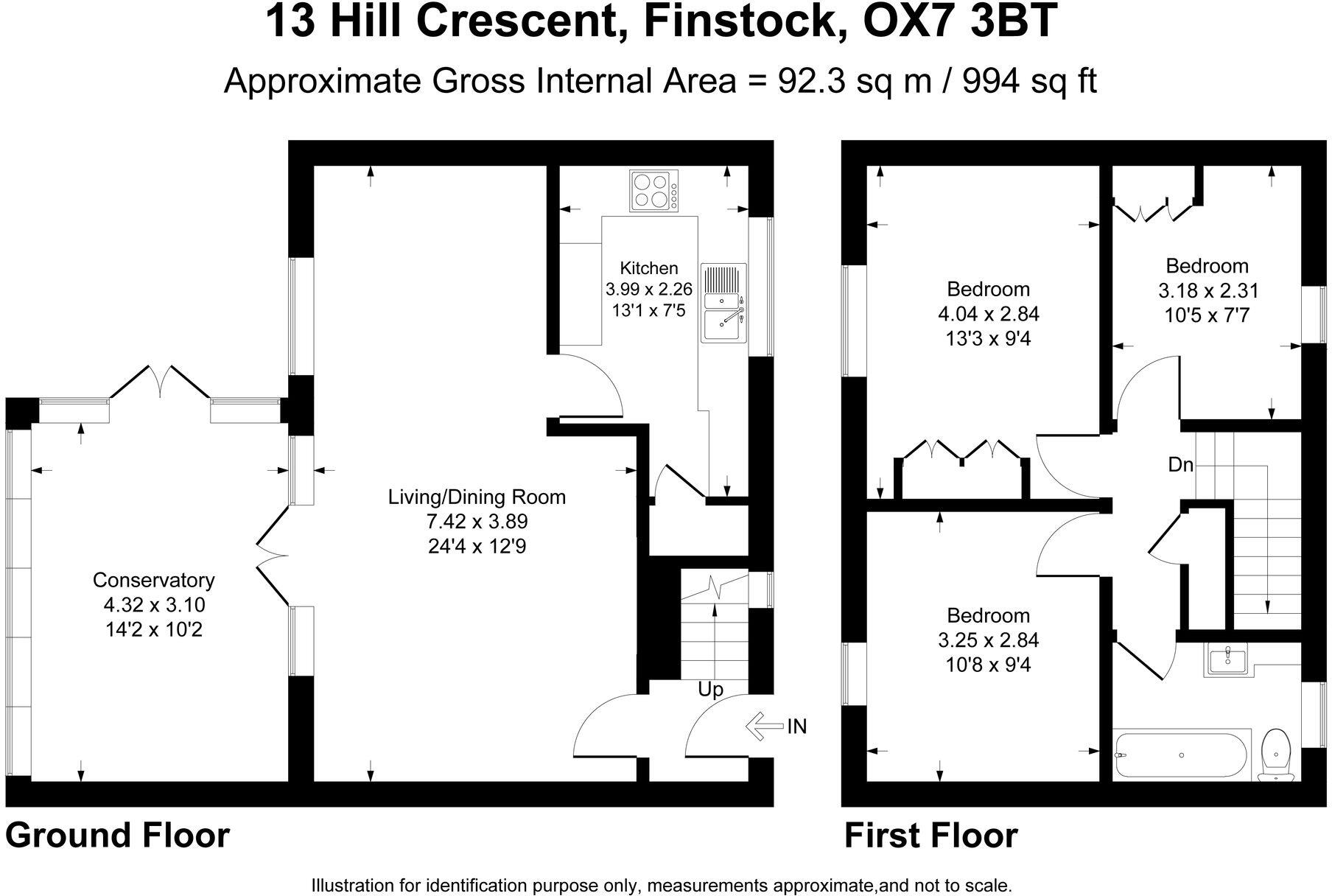Hill Crescent, Finstock, OX7 floorplan