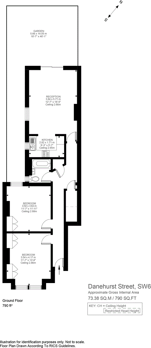 Danehurst Street, Fulham, SW6 floorplan