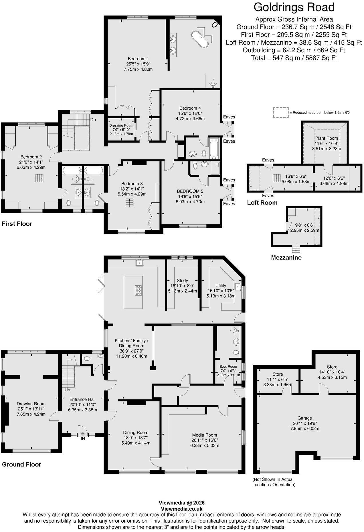 Goldrings Road, Oxshott, Leatherhead, KT22 floorplan