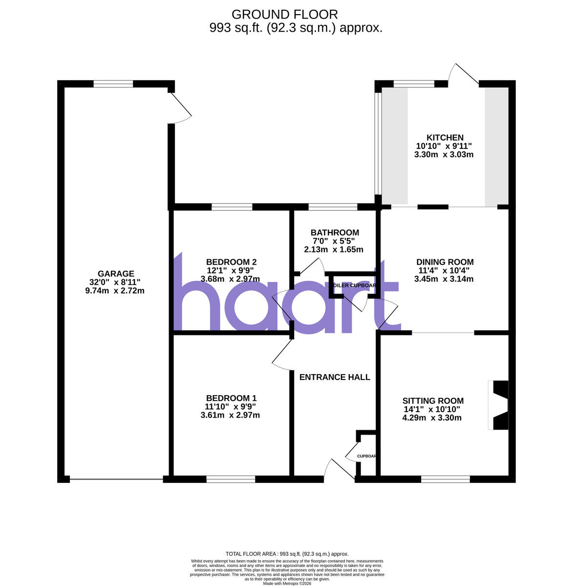 Blake Crescent, Swindon floorplan