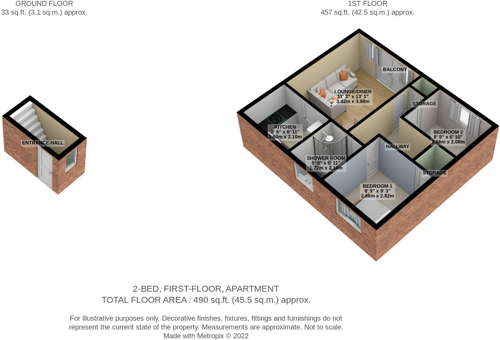 Shakespeare Close, Stoke-on-Trent, Staffordshire, ST2 floorplan