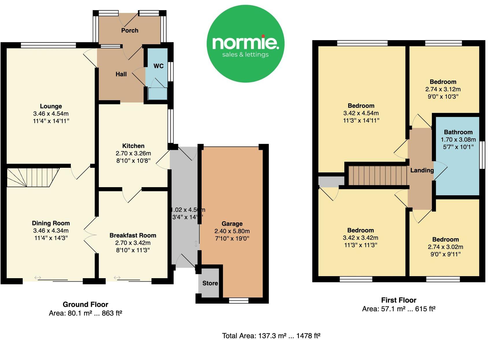 Richmond Close, Whitefield, M45 floorplan