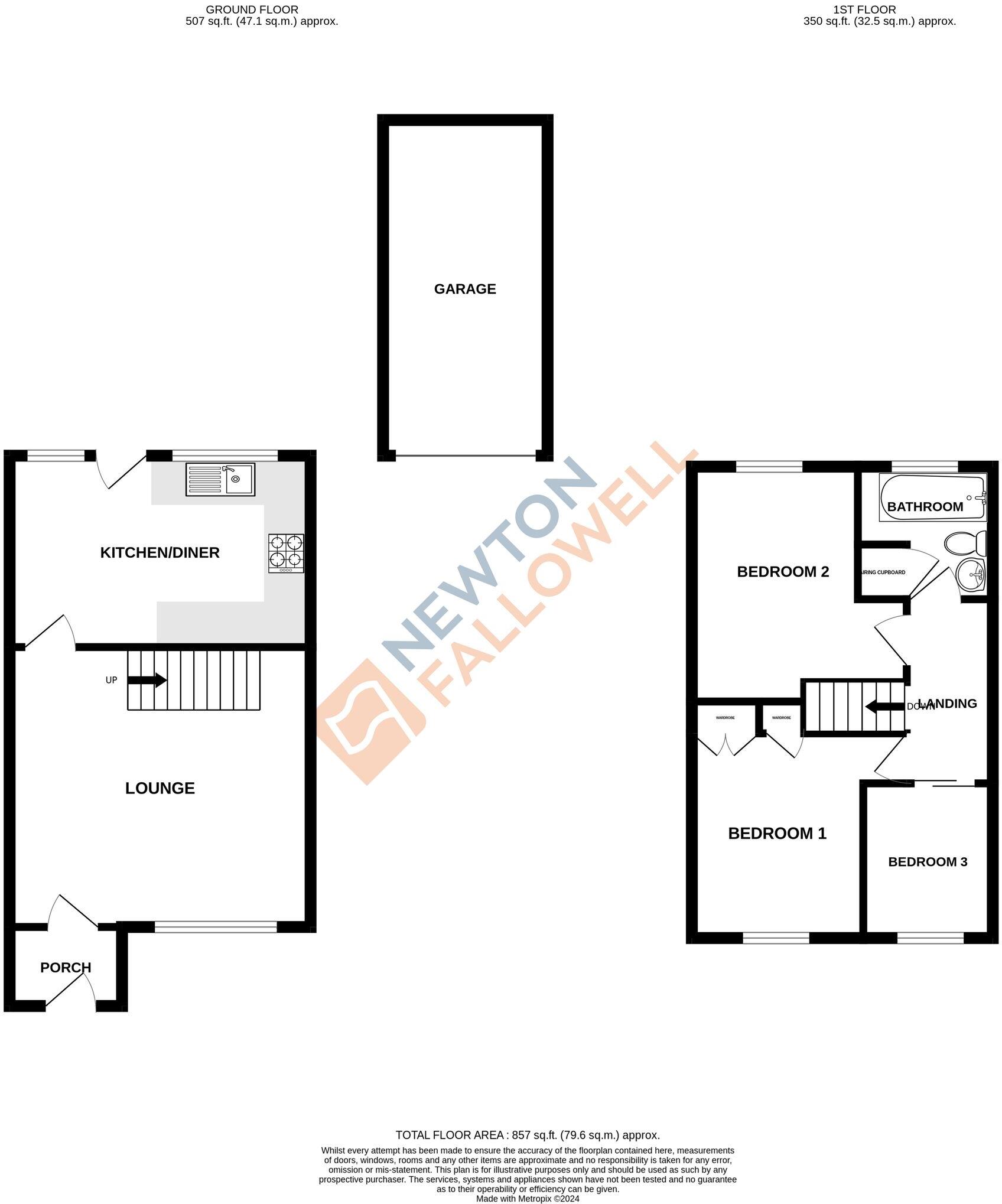 Wycliffe Grove, Werrington, Peterborough, PE4 floorplan