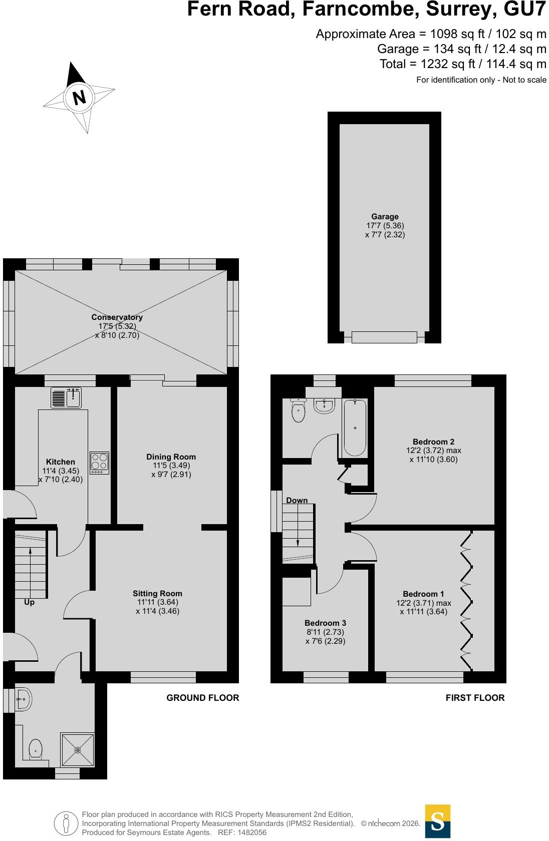 Fern Road, Farncombe, Surrey, GU7 floorplan