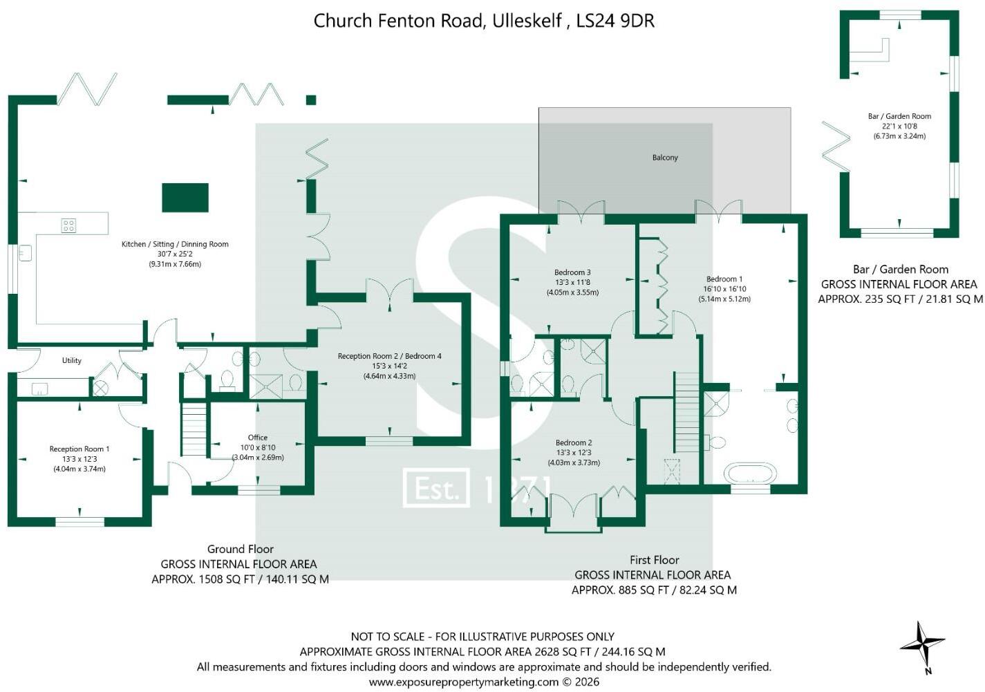 Church Fenton Road, Ulleskelf floorplan