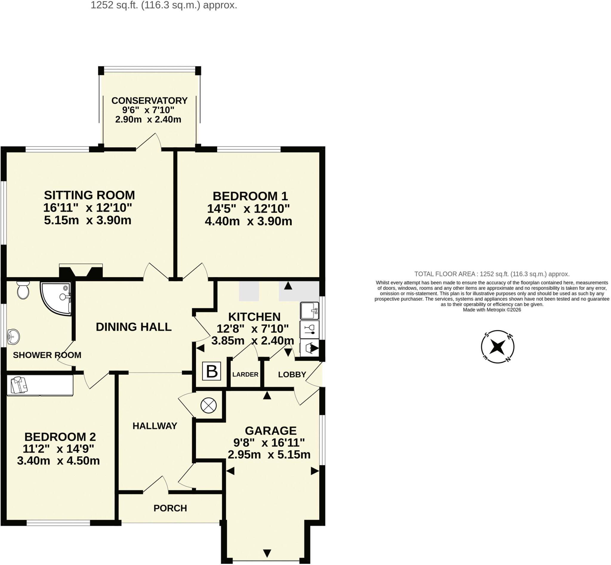 Newlands Close, Sidmouth floorplan