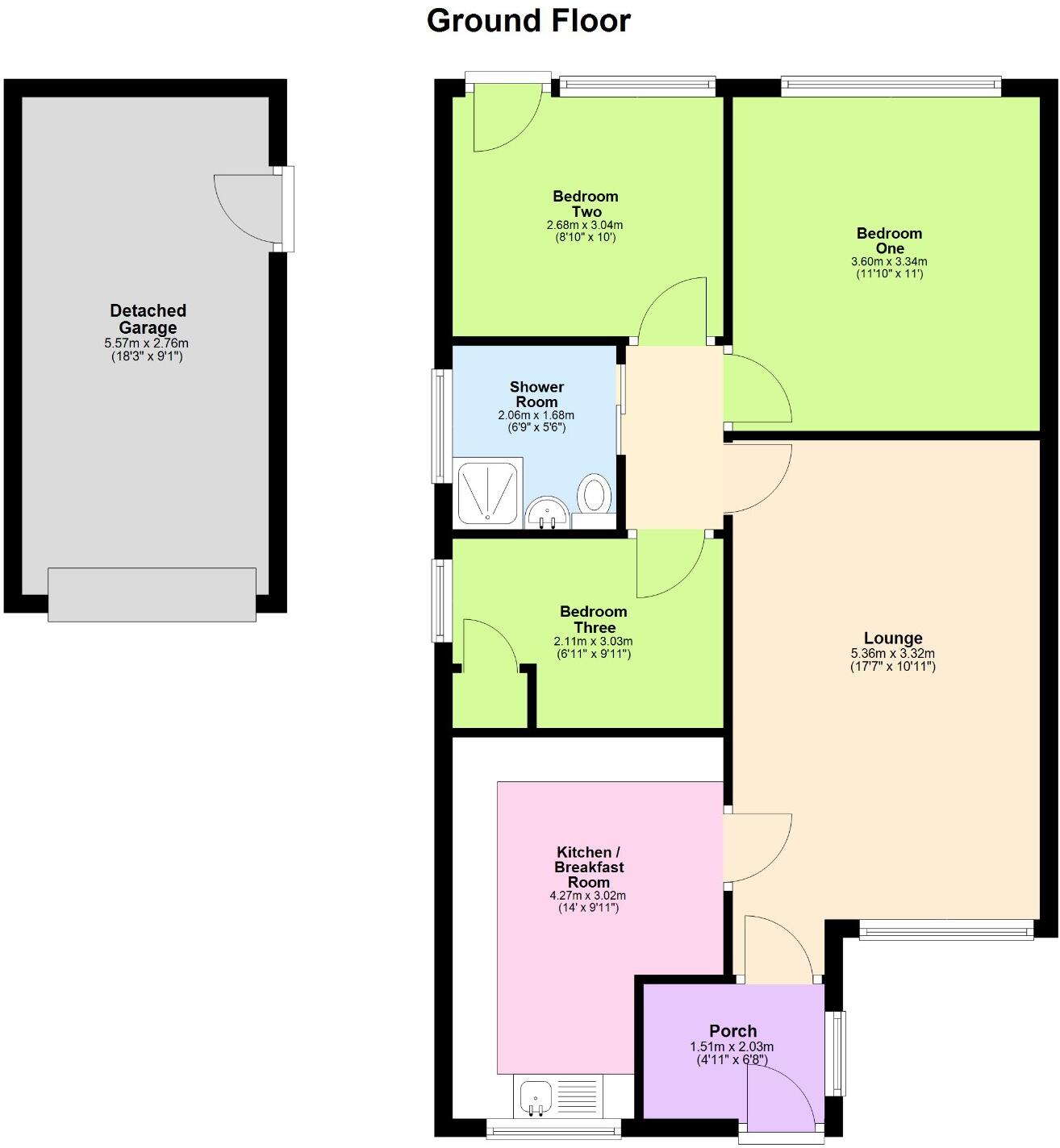 45 Manor Close, Harpole, NN7 4BX floorplan
