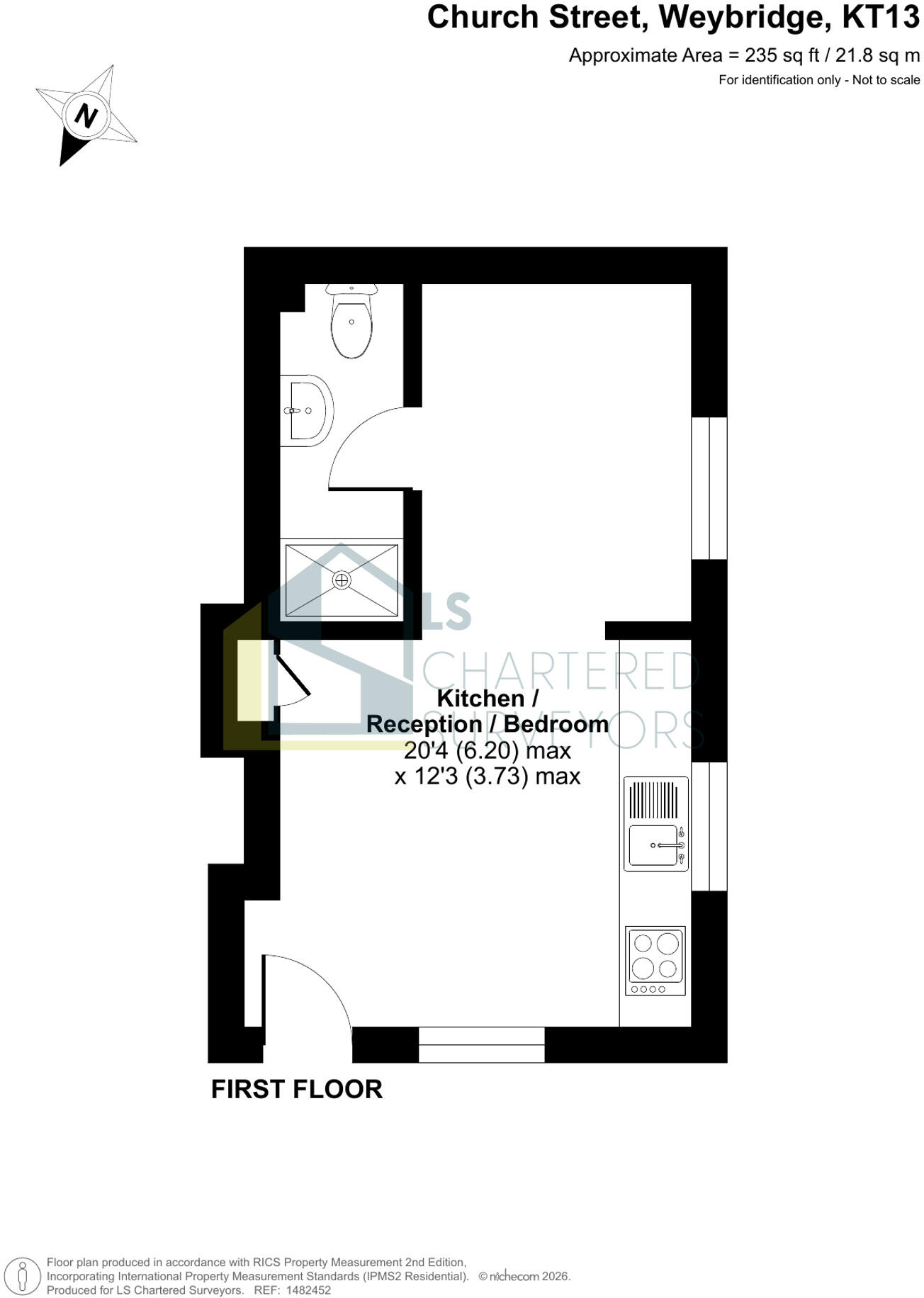 Church Street, Weybridge, Surrey, KT13 8DX floorplan