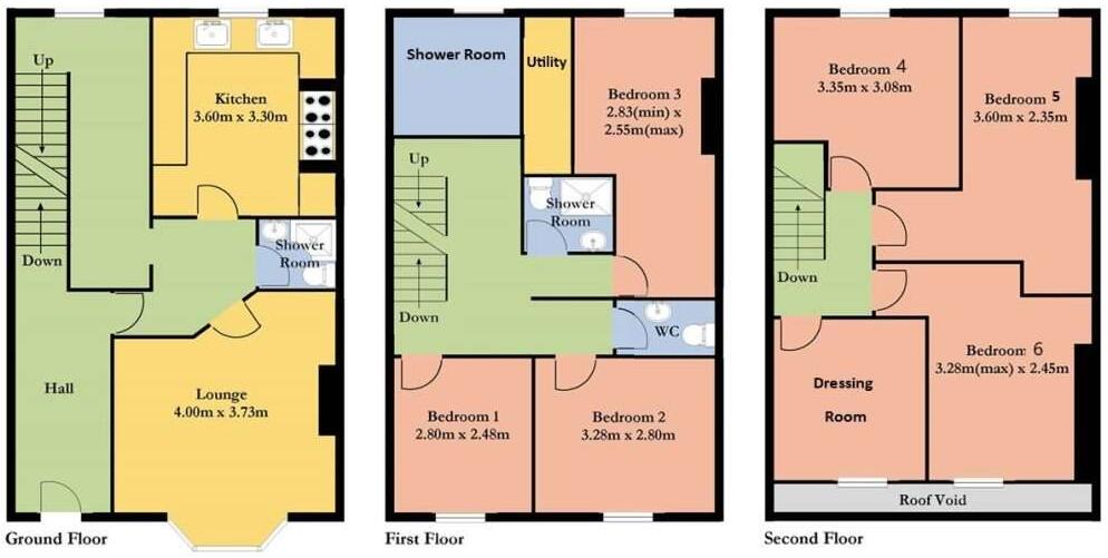 33 Harcourt Road, Crookesmoor, S10 1DH floorplan