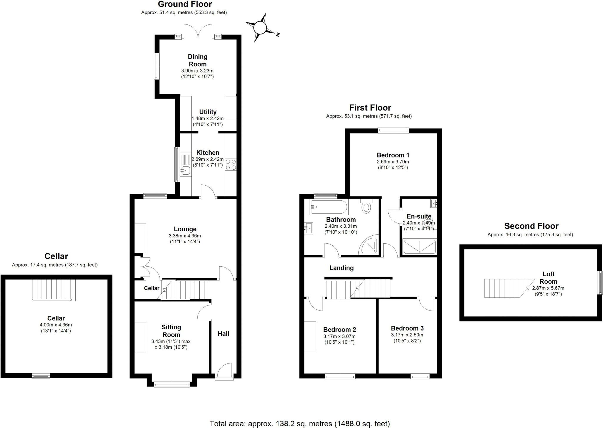Heath Street, Stockon Heath floorplan