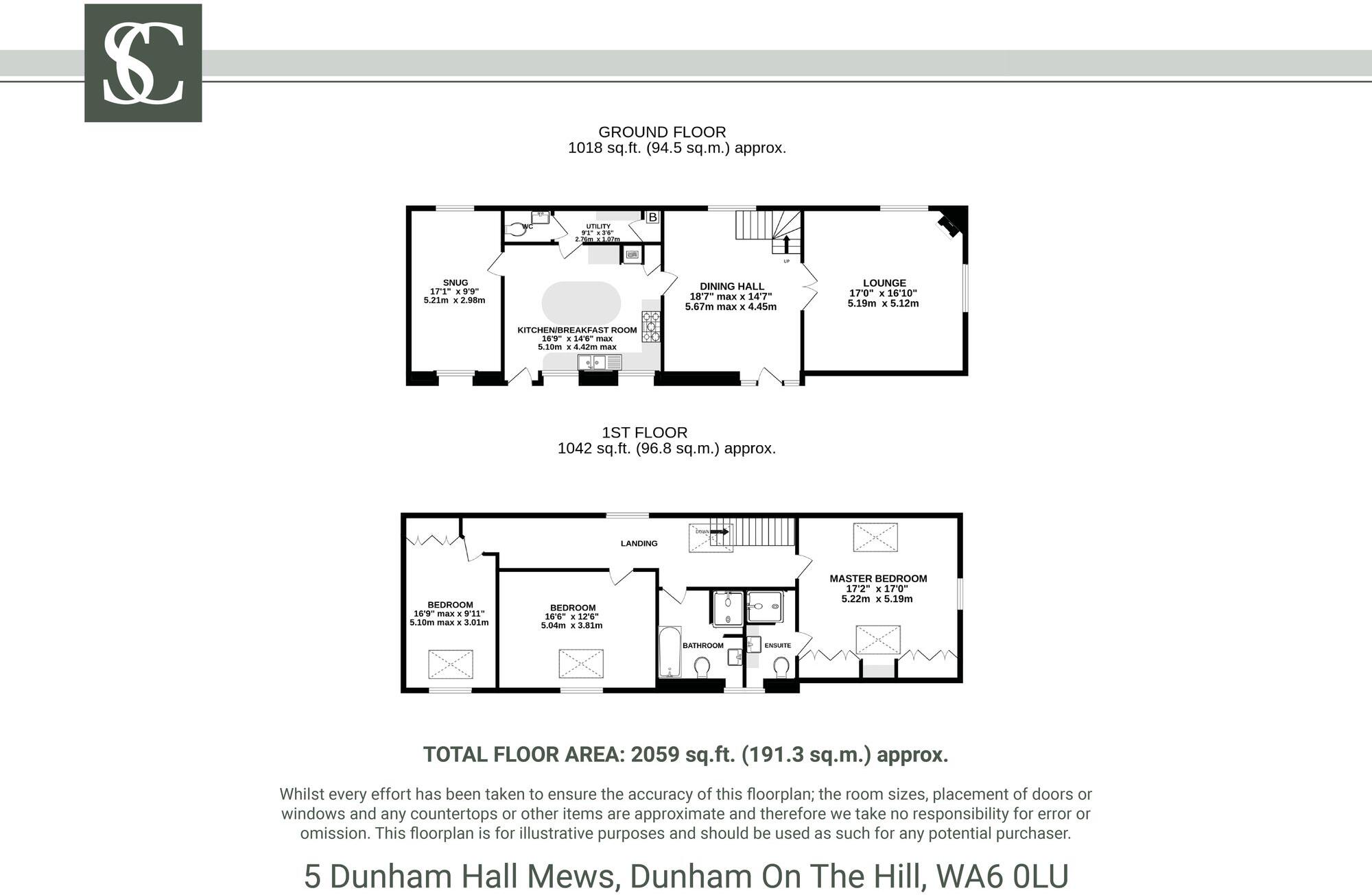 5 Dunham Hall Mews, Dunham On The Hill, WA6 0LU floorplan