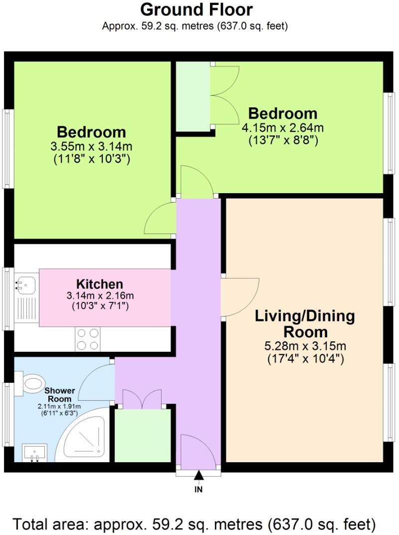 The Elms, Burghley Close, Stevenage floorplan